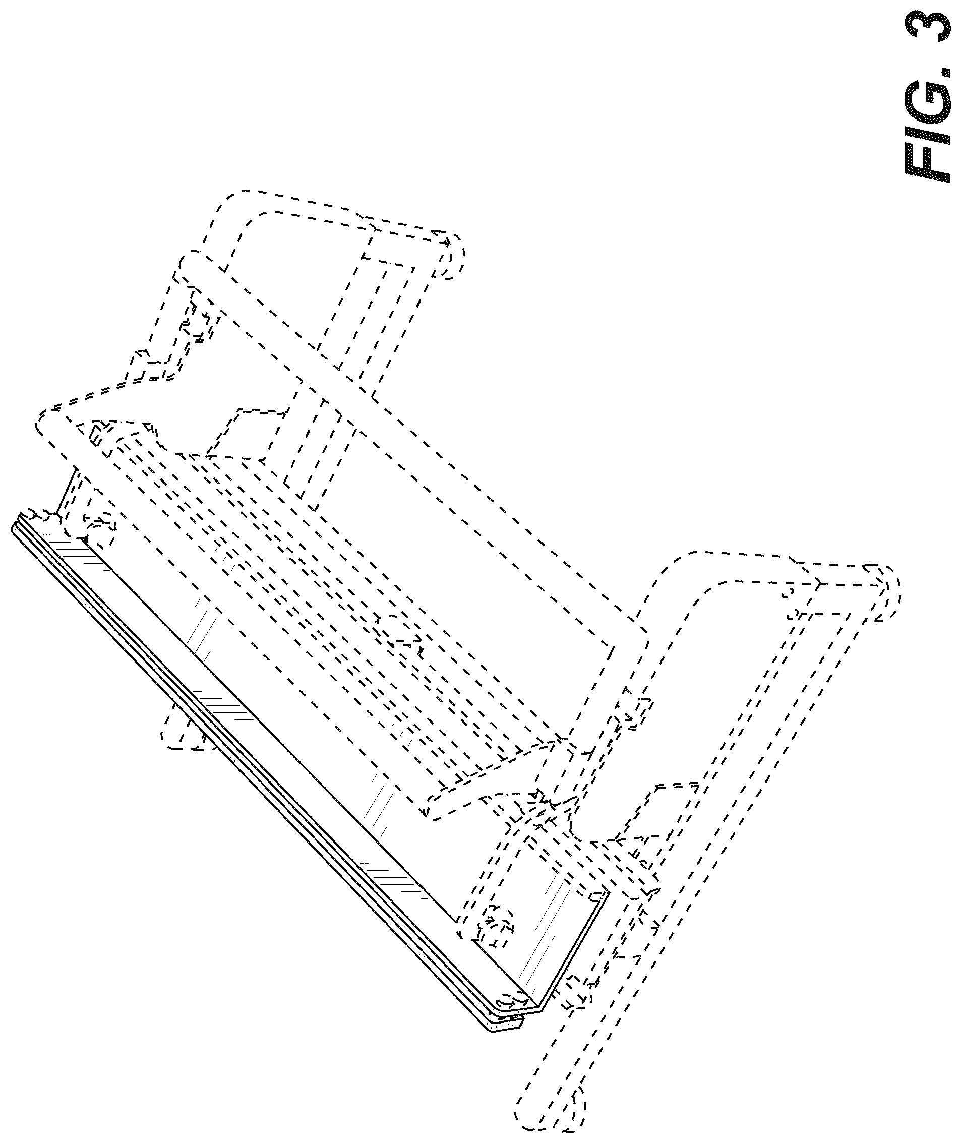 Patent USD1043301 Figure 3 – Apparatus for partitioning construction materials
