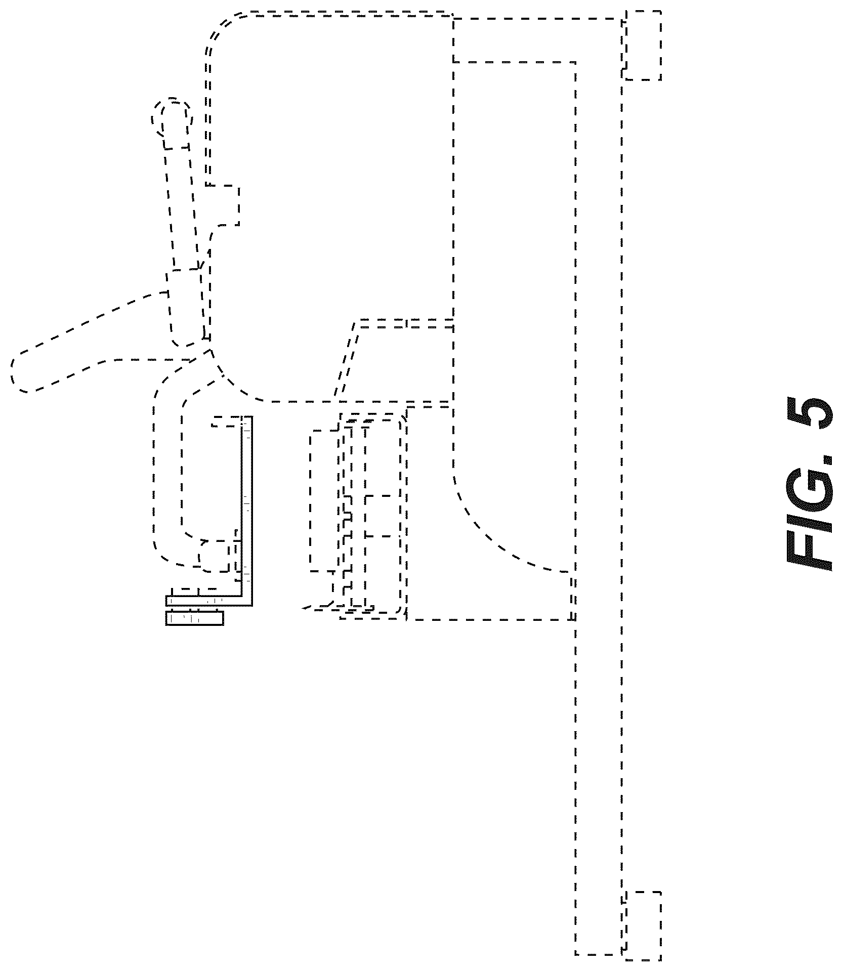 Patent USD1043301 Figure 5 – Apparatus for partitioning construction materials
