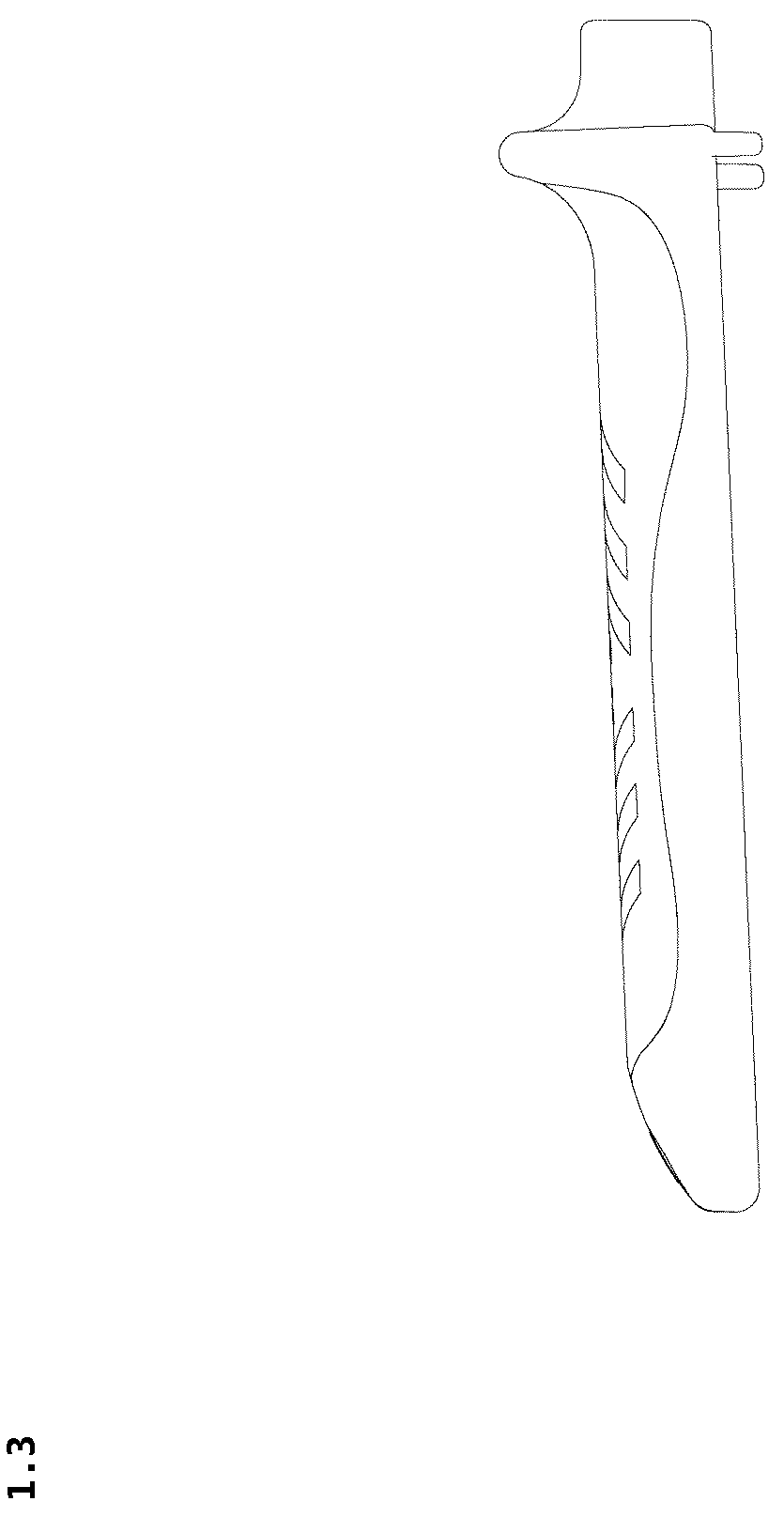 Patent USD1043305 Figure 3 – Plier handle