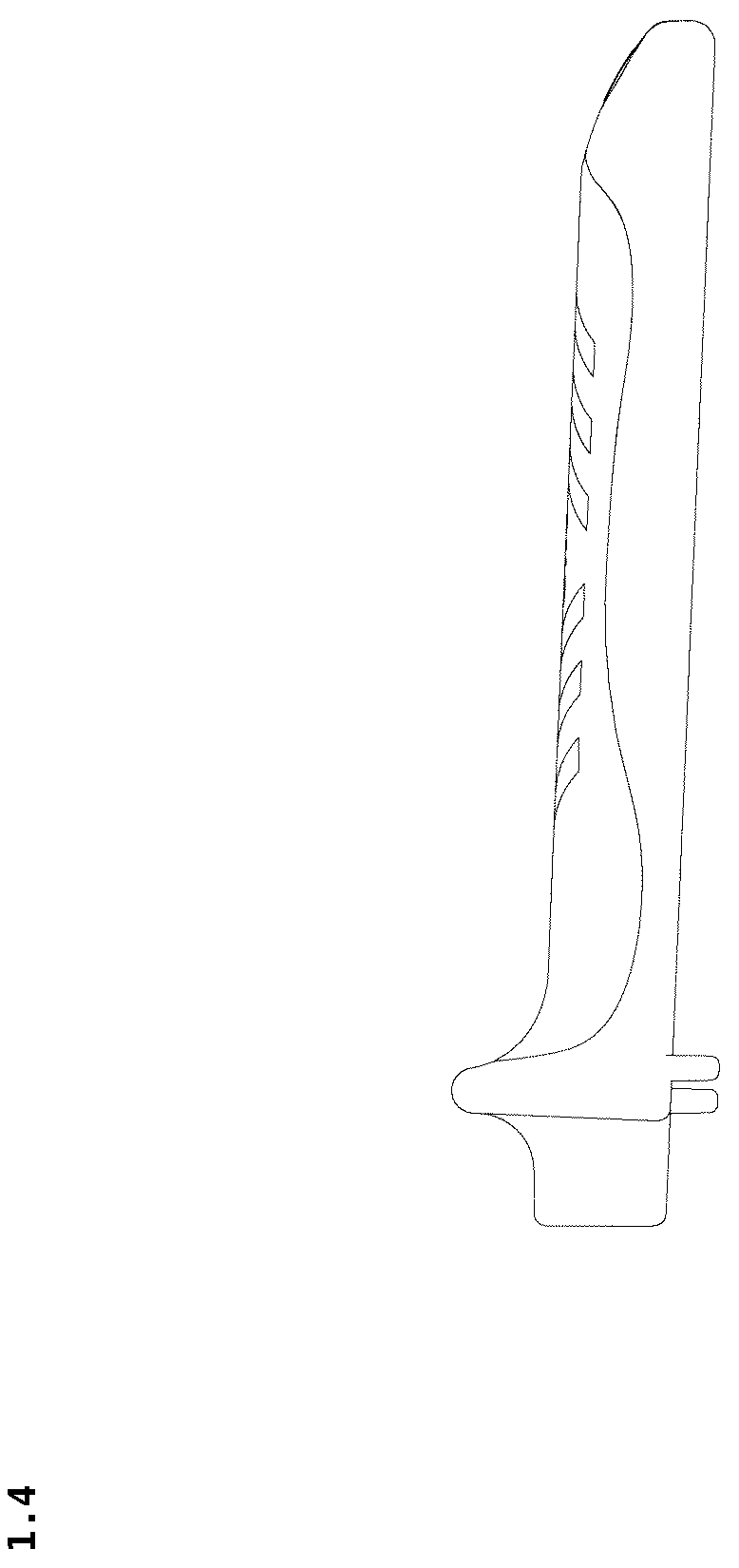 Patent USD1043305 Figure 4 – Plier handle