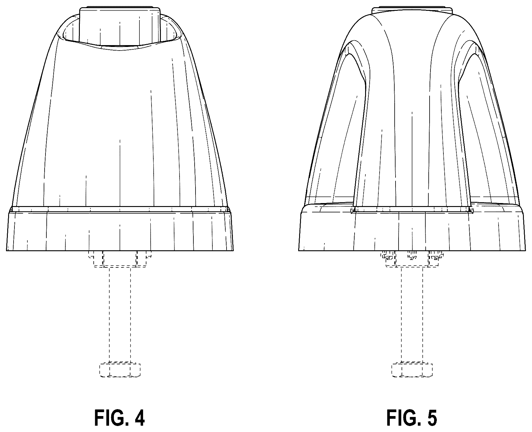 Patent USD1043306 Figure 4 – Push button handle