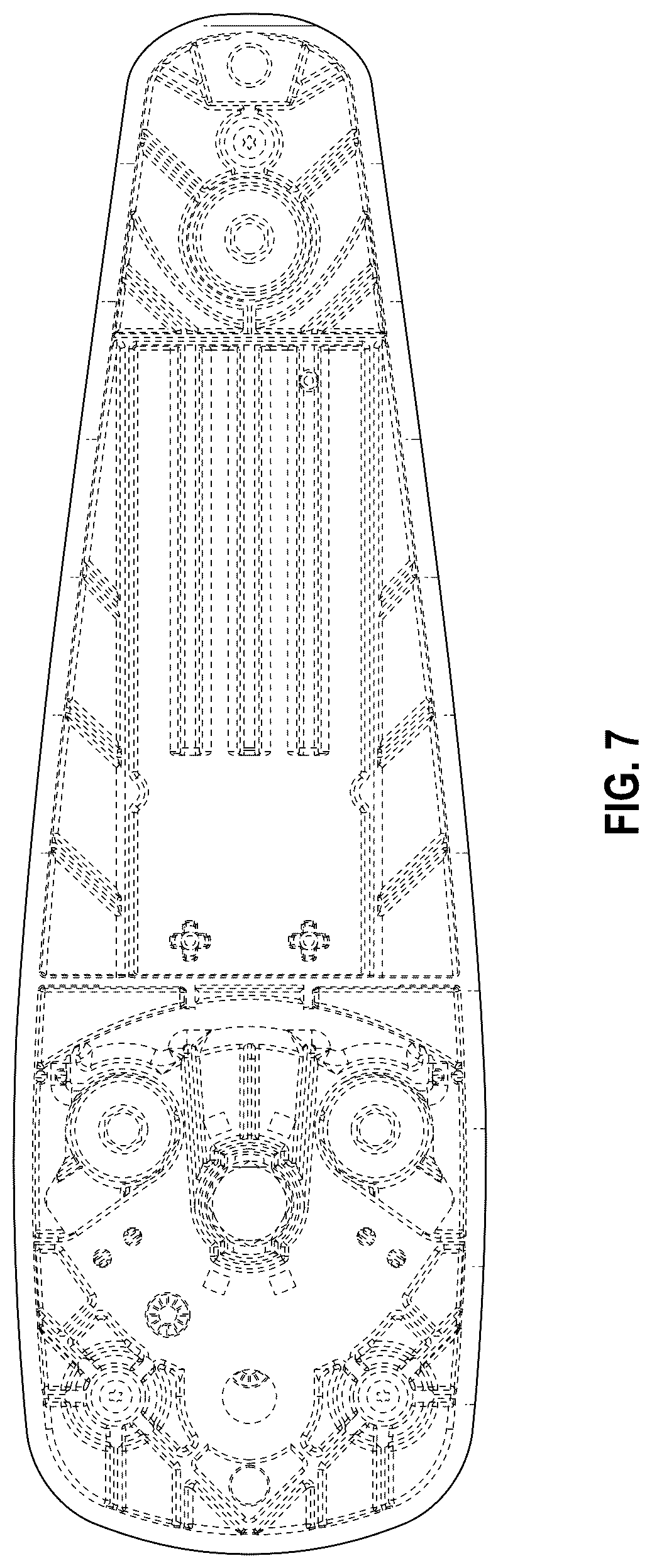 Patent USD1043306 Figure 6 – Push button handle