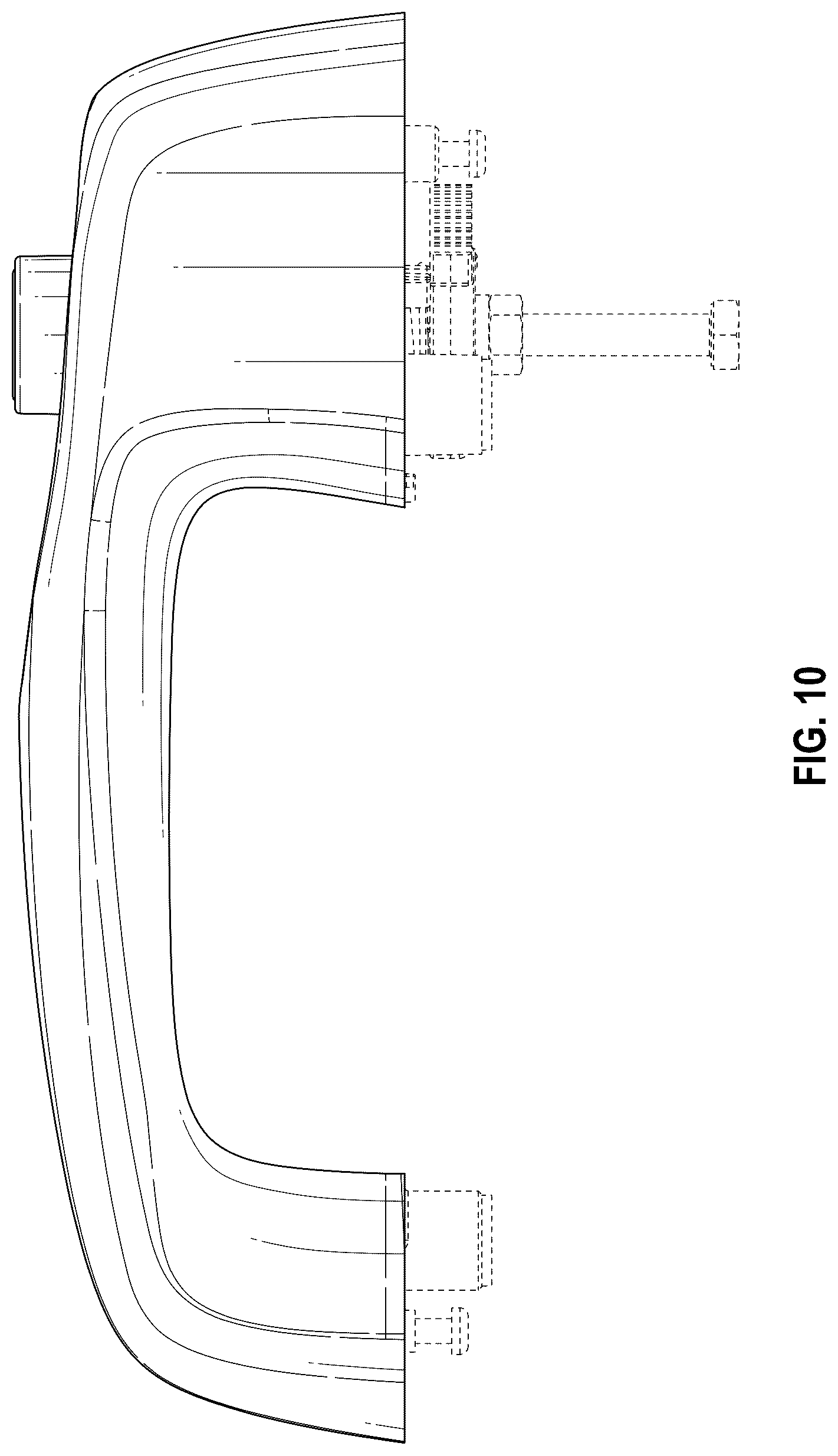 Patent USD1043306 Figure 9 – Push button handle