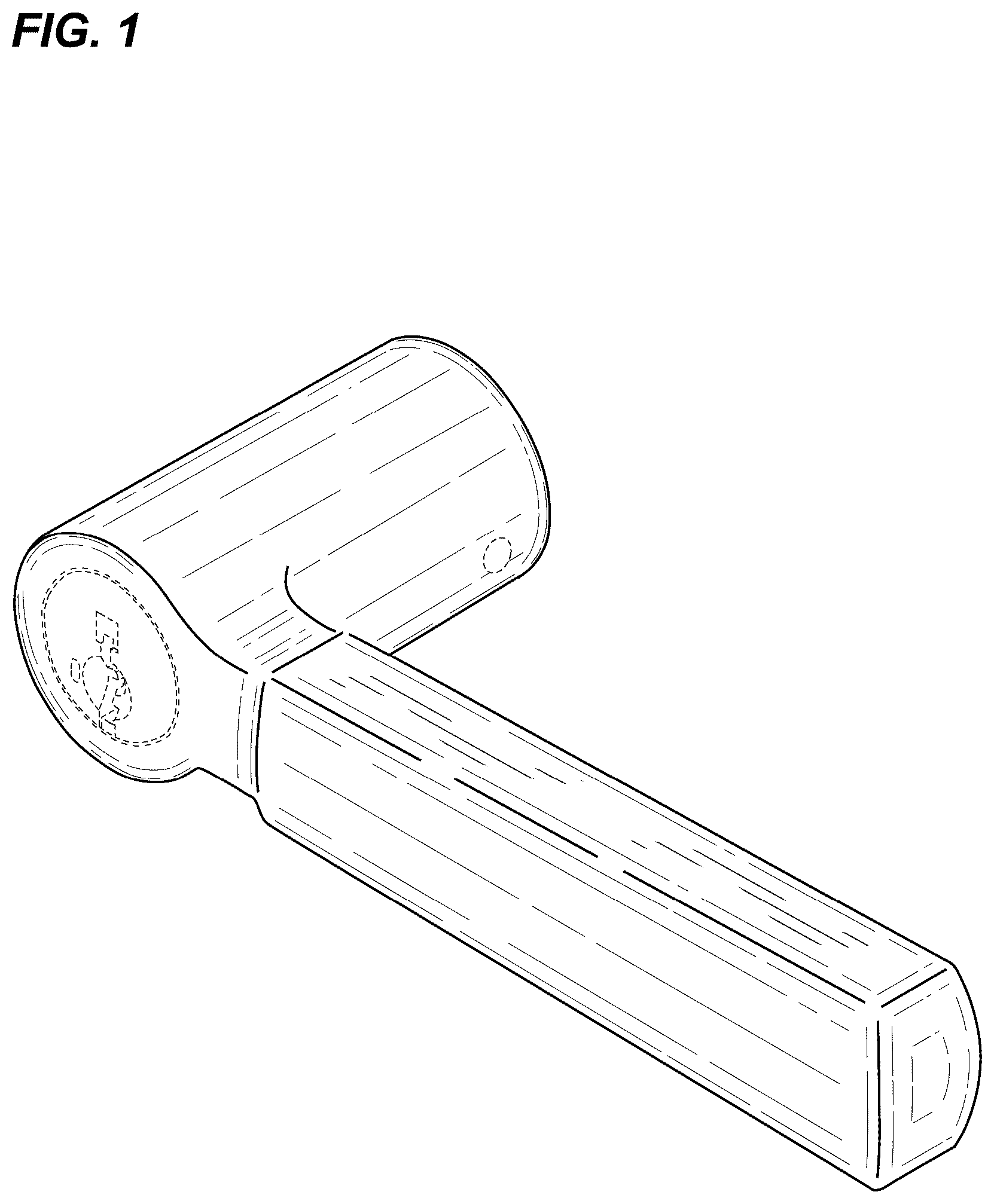 Patent USD1043307 Figure 1 – Lever