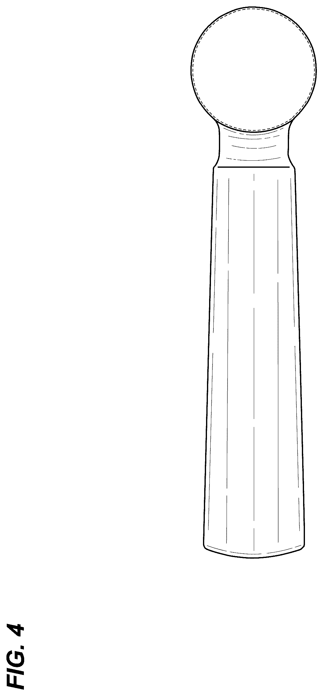 Patent USD1043307 Figure 4 – Lever
