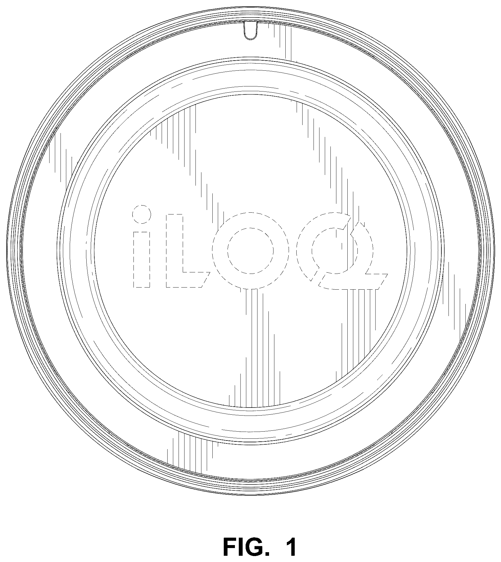 Patent USD1043318 Figure 1 – Lock