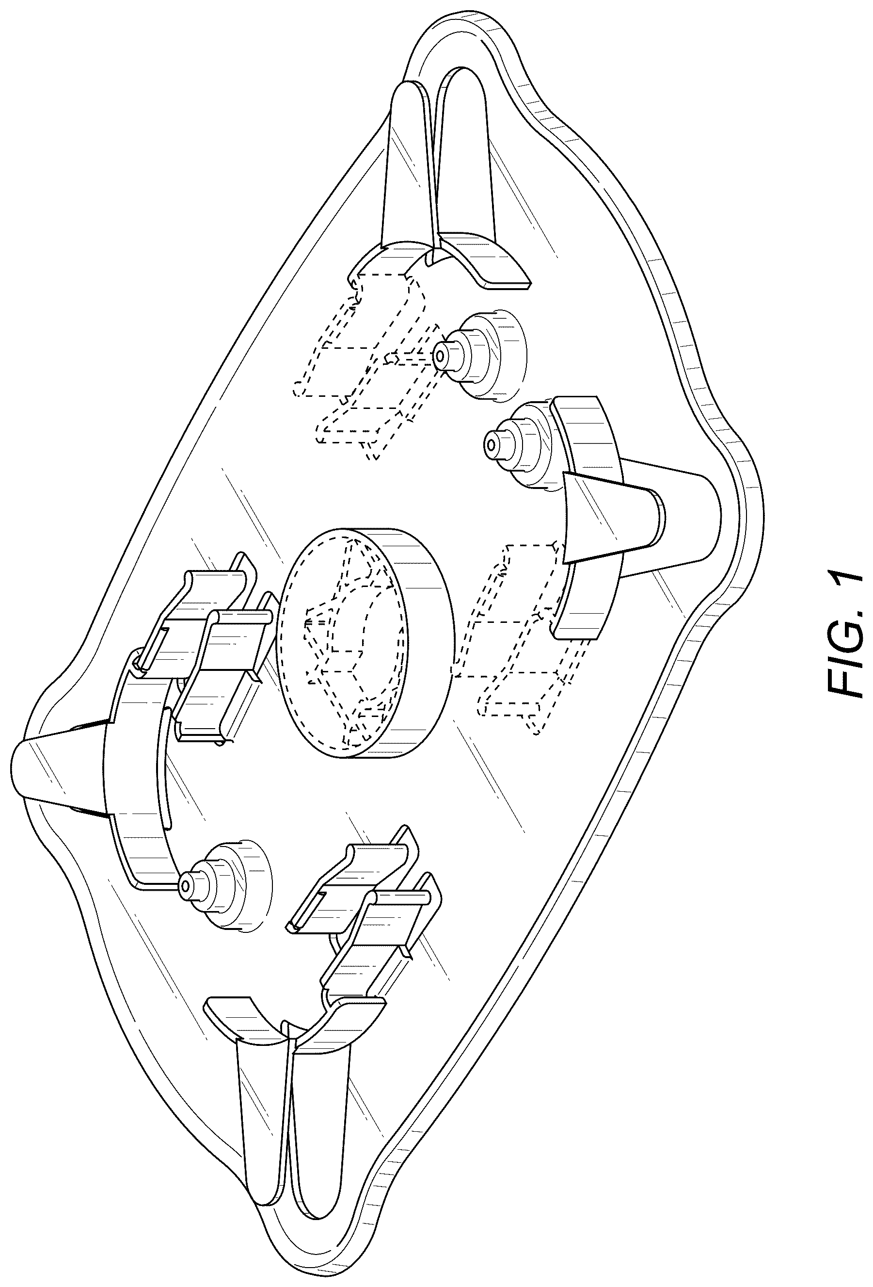 Patent USD1043319 Figure 1 – Tray for storing optical fiber