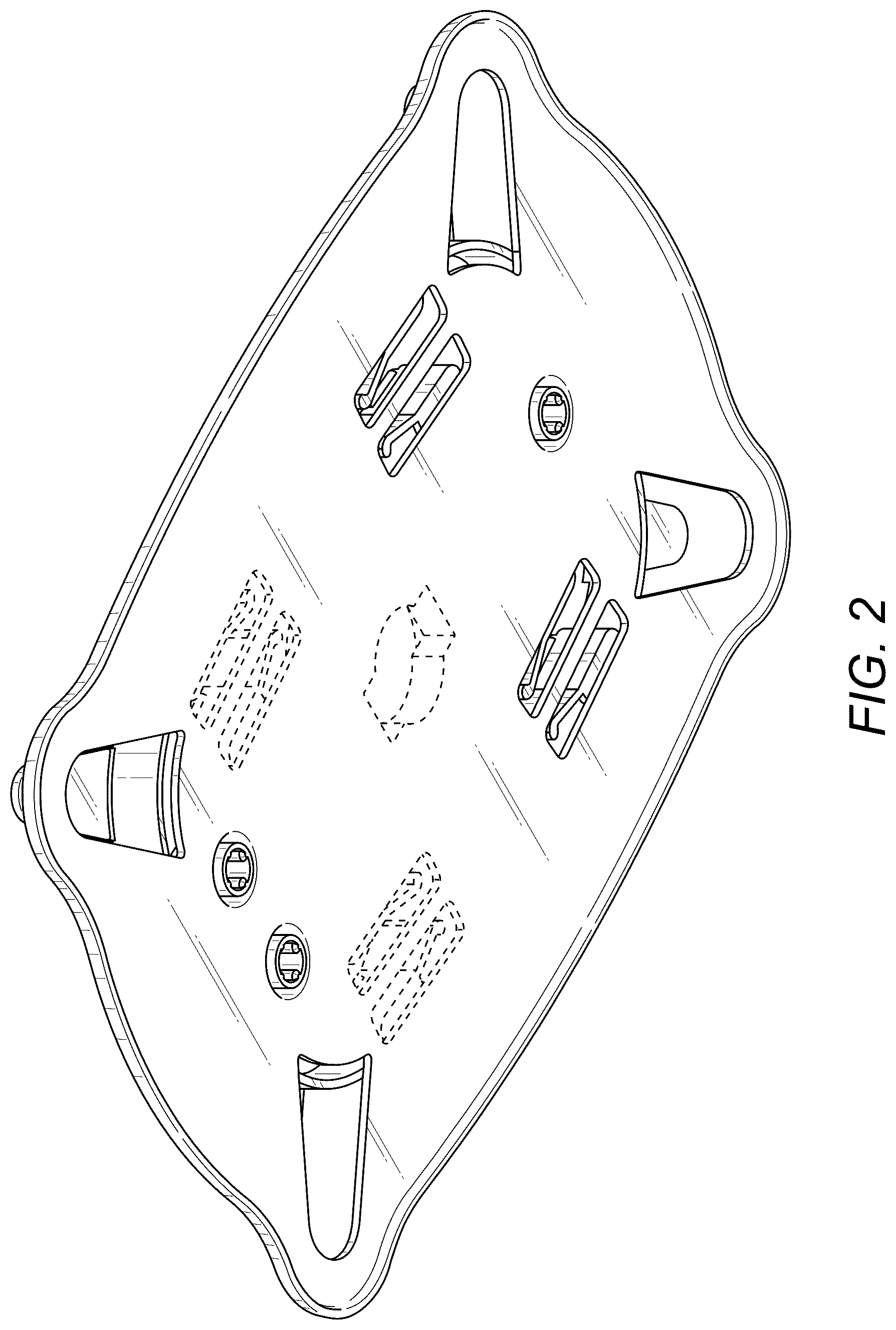 Patent USD1043319 Figure 2 – Tray for storing optical fiber