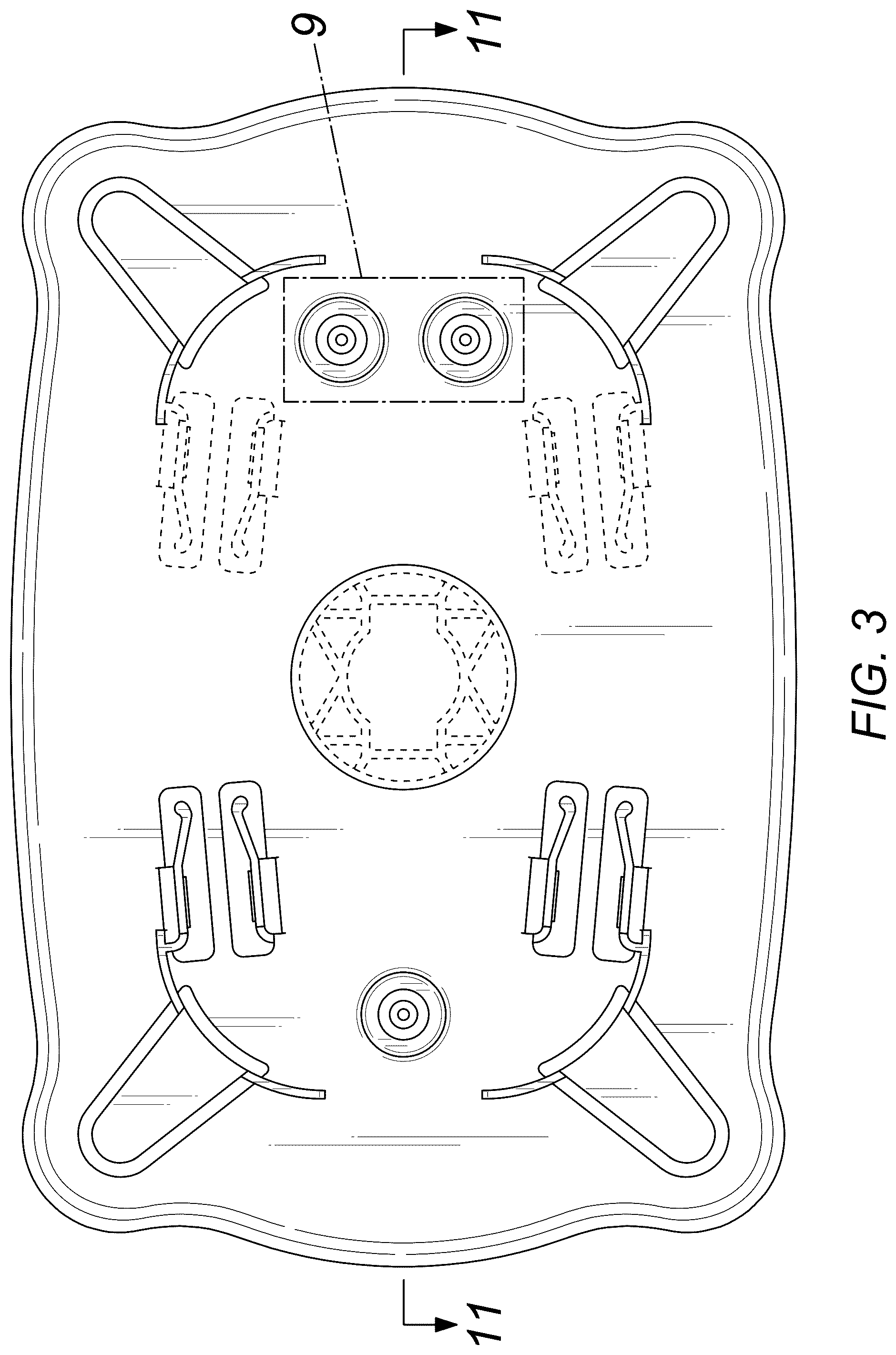 Patent USD1043319 Figure 3 – Tray for storing optical fiber
