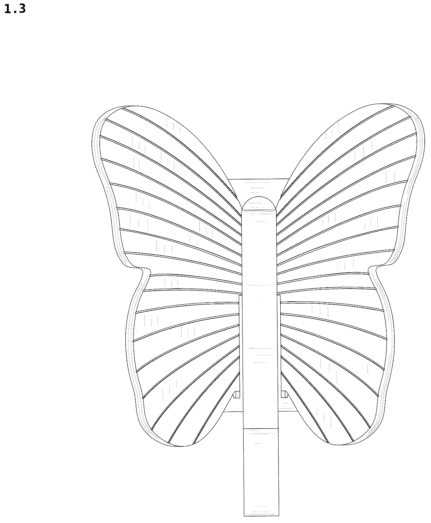 Patent USD1043321 Figure 3 – Hook for hanging