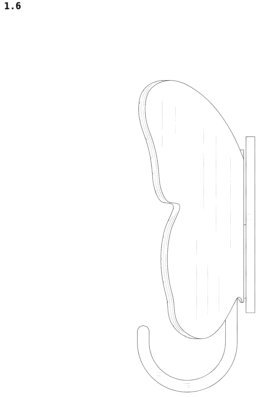 Patent USD1043321 Figure 6 – Hook for hanging