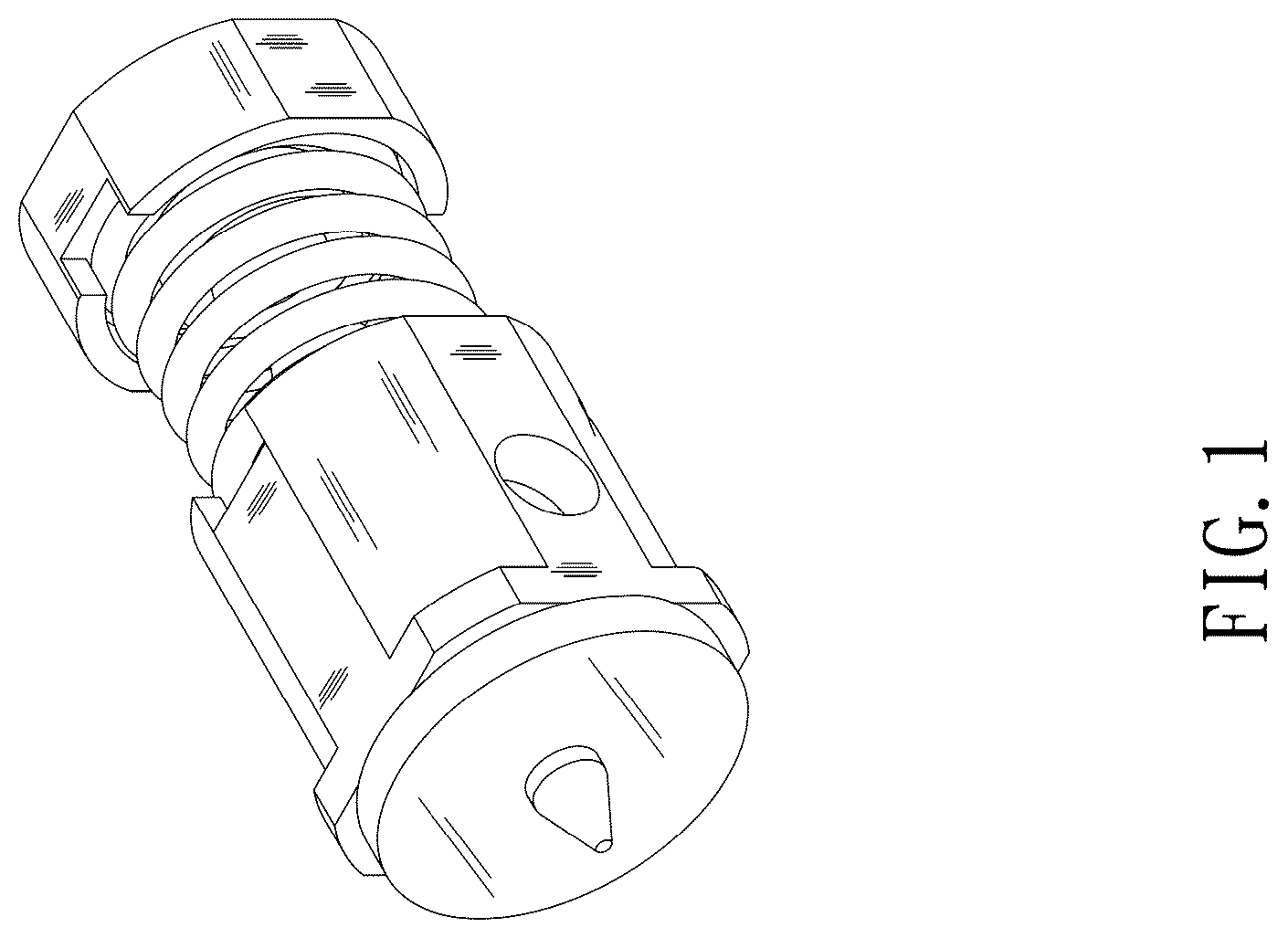 Patent USD1043325 Figure 1 – Inspection chuck