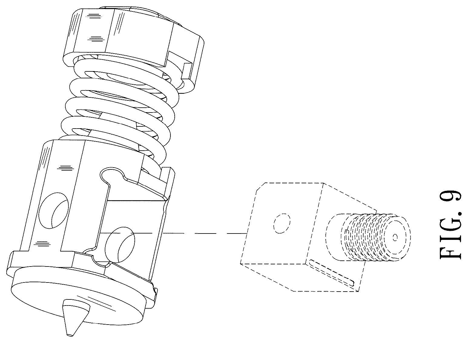 Patent USD1043325 Figure 9 – Inspection chuck