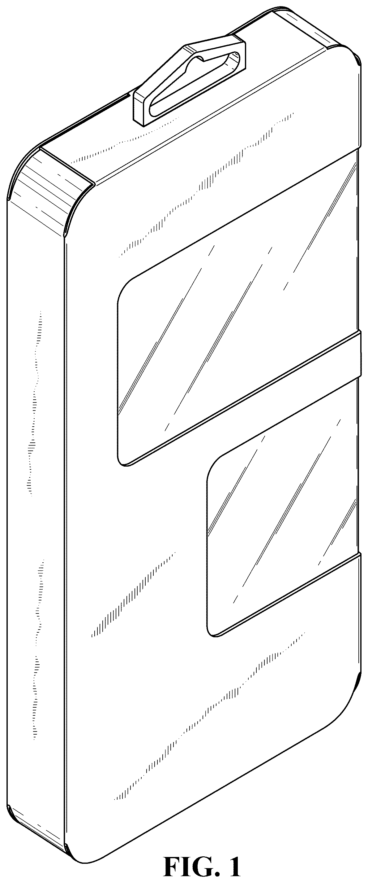Patent USD1043328 Figure 1 – Hangable package