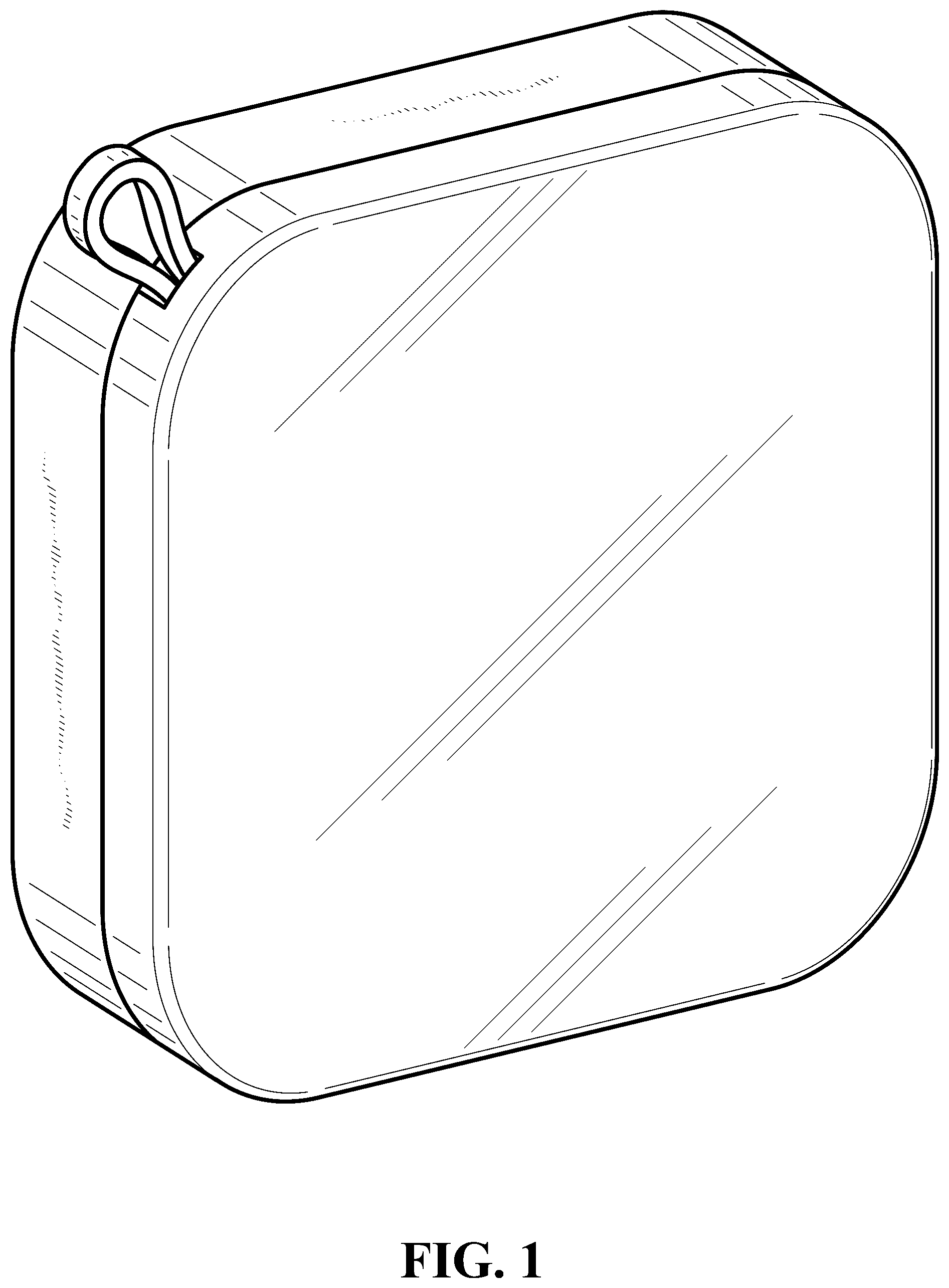 Patent USD1043329 Figure 1 – Hangable package