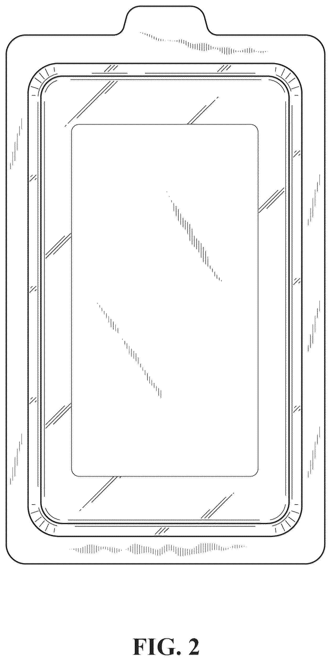 Patent USD1043331 Figure 2 – Packaging container