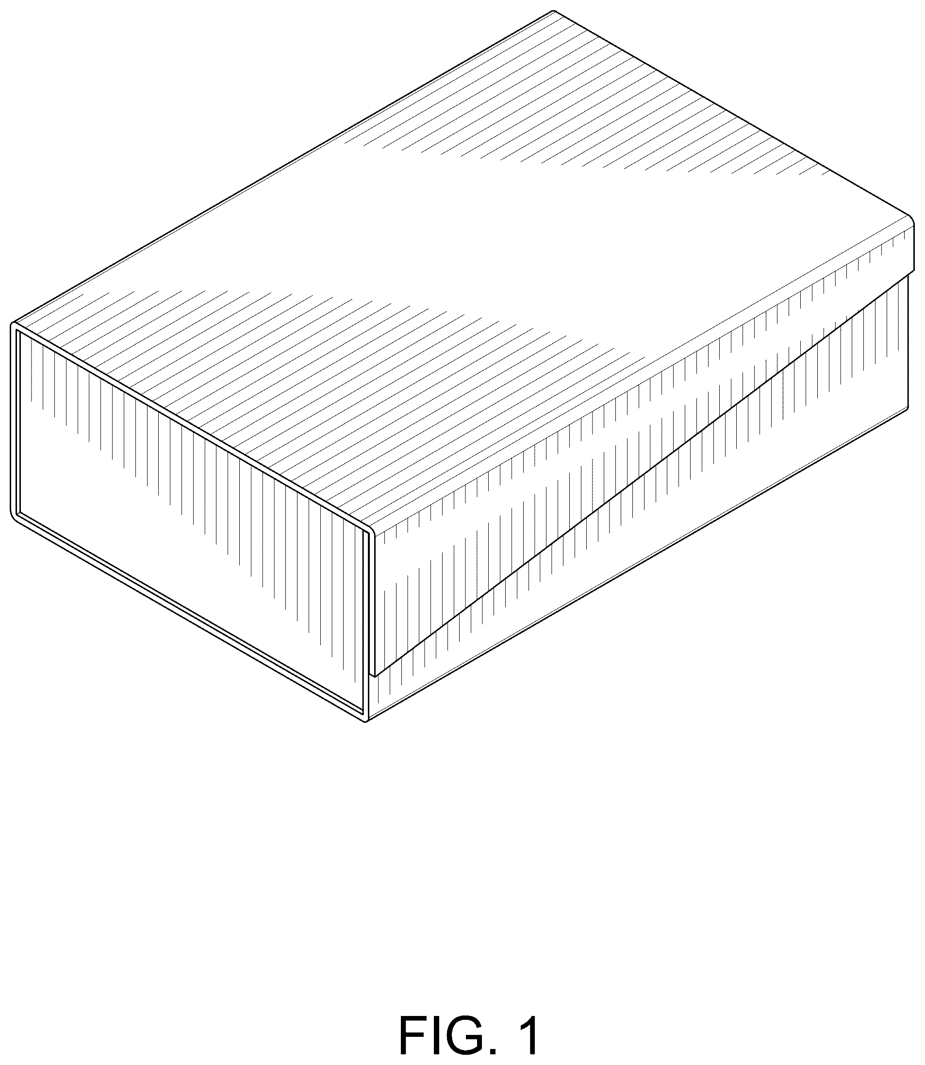 Patent USD1043332 Figure 1 – Gift box