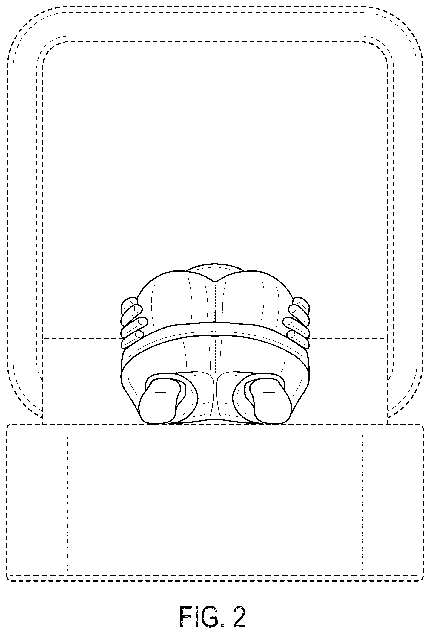 Patent USD1043333 Figure 2 – Ring box with Santa Claus