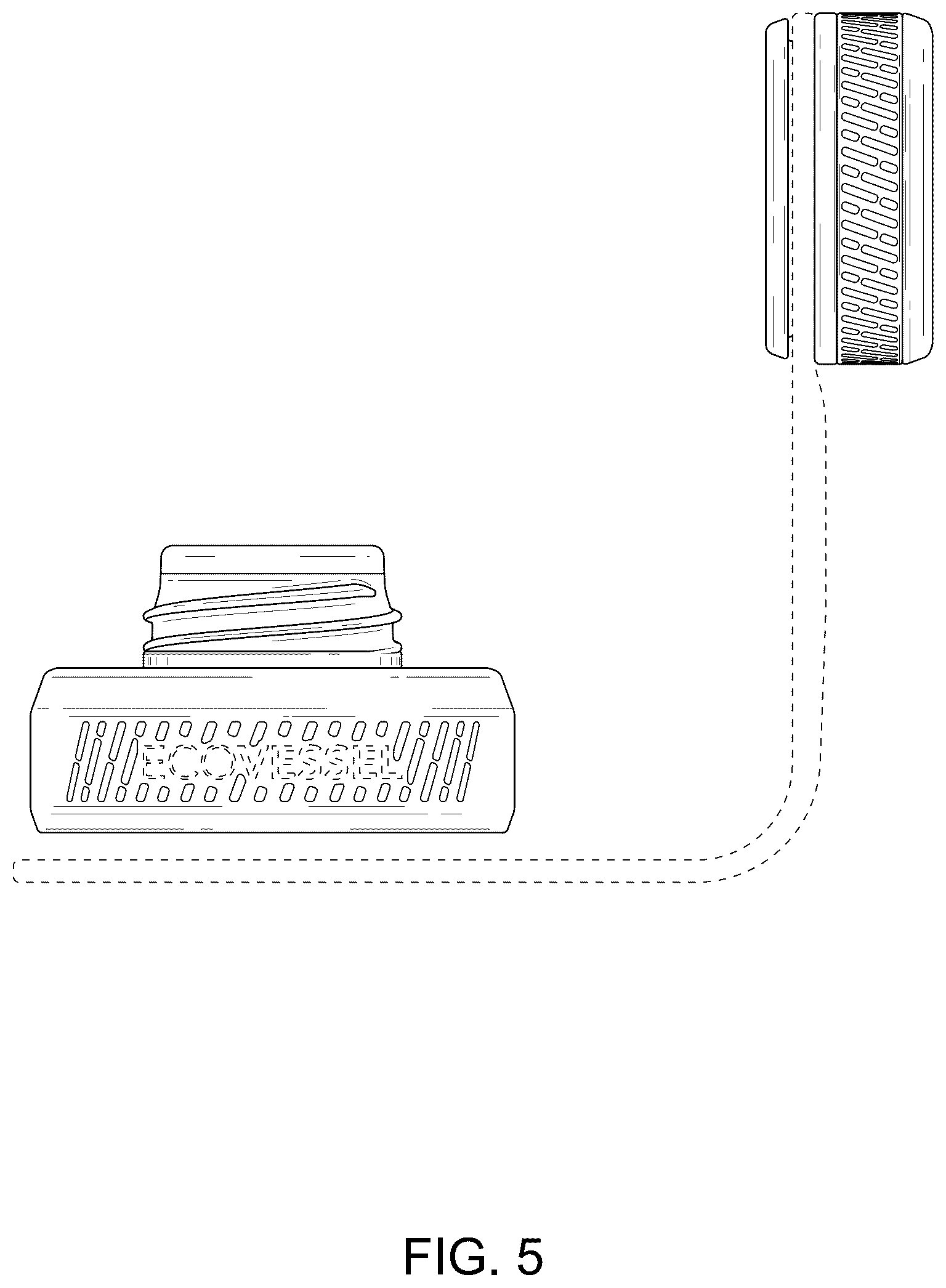 Patent USD1043339 Figure 4 – Bottle lid
