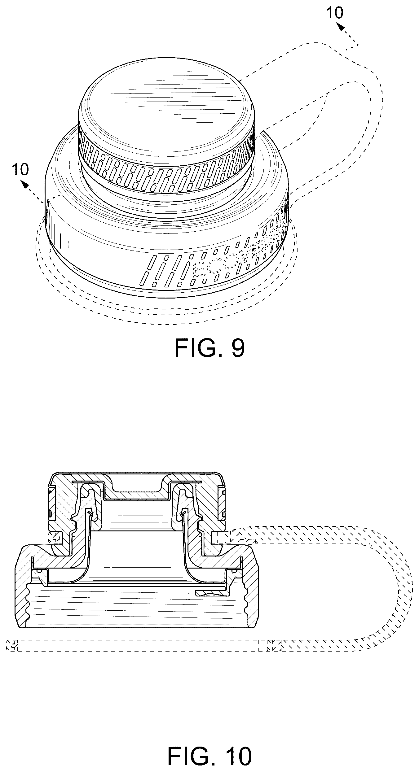 Patent USD1043339 Figure 7 – Bottle lid