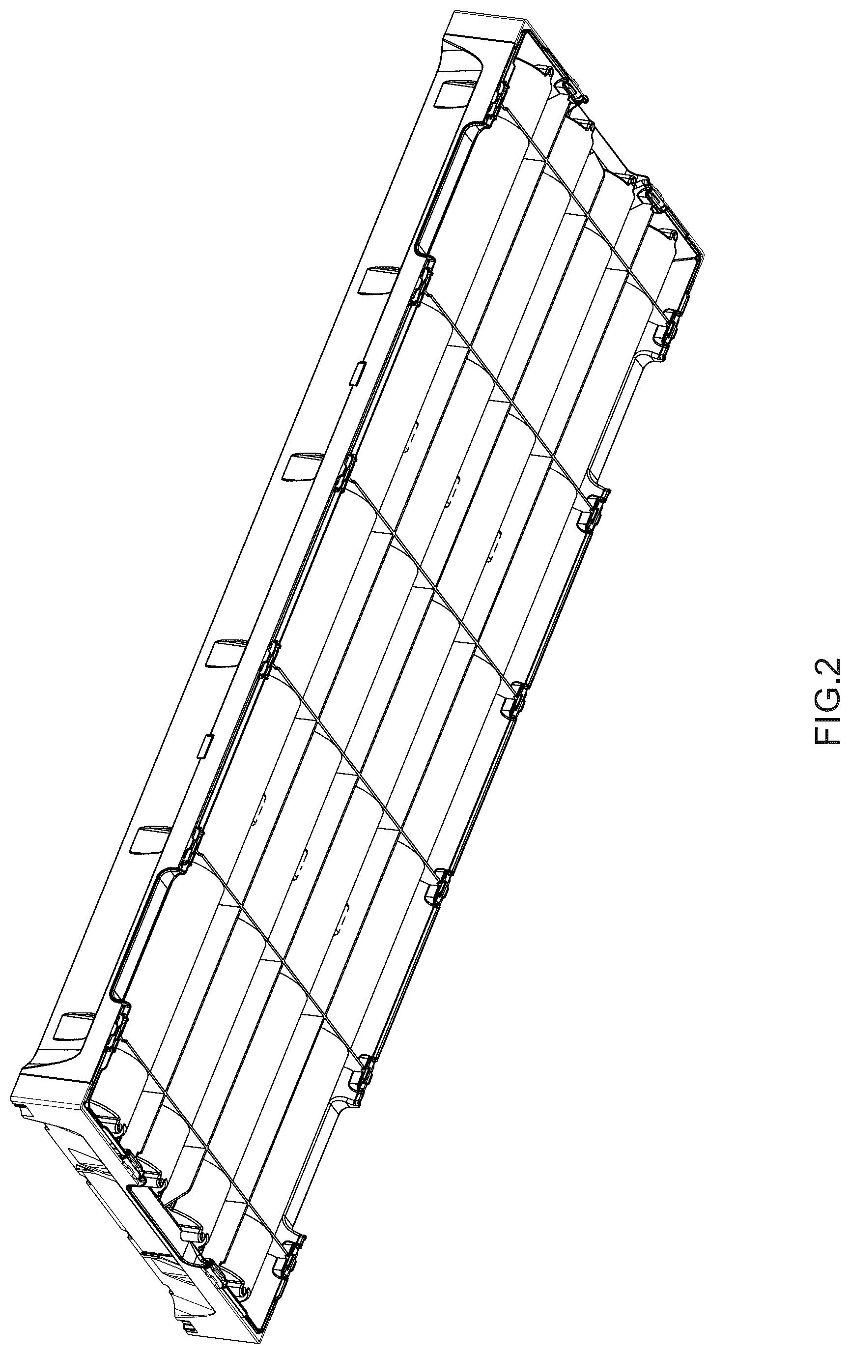Patent USD1043342 Figure 2 – Interchangeable dismountable hinged box