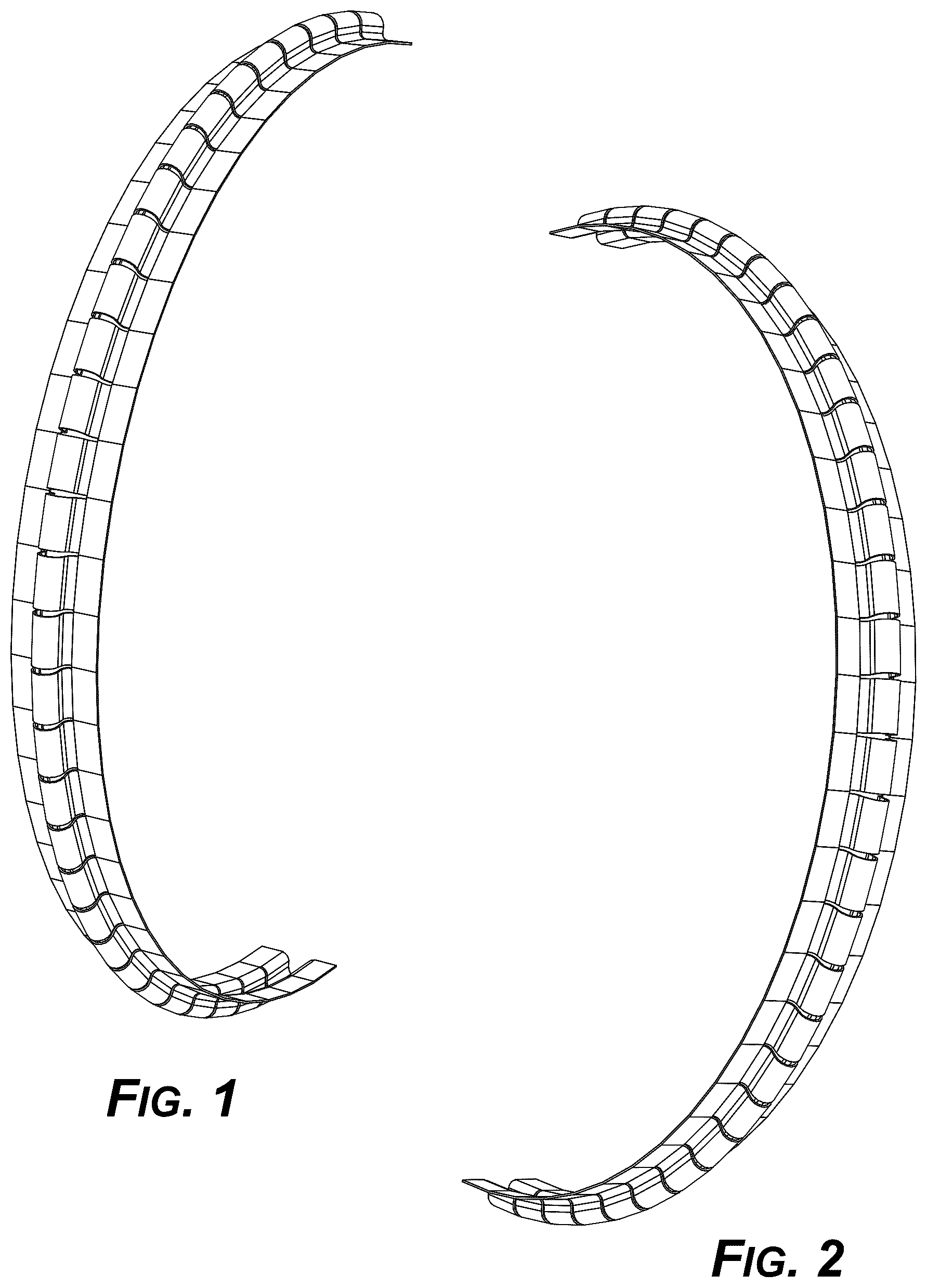 Patent USD1043343 Figure 1 – Multi-slit packaging element
