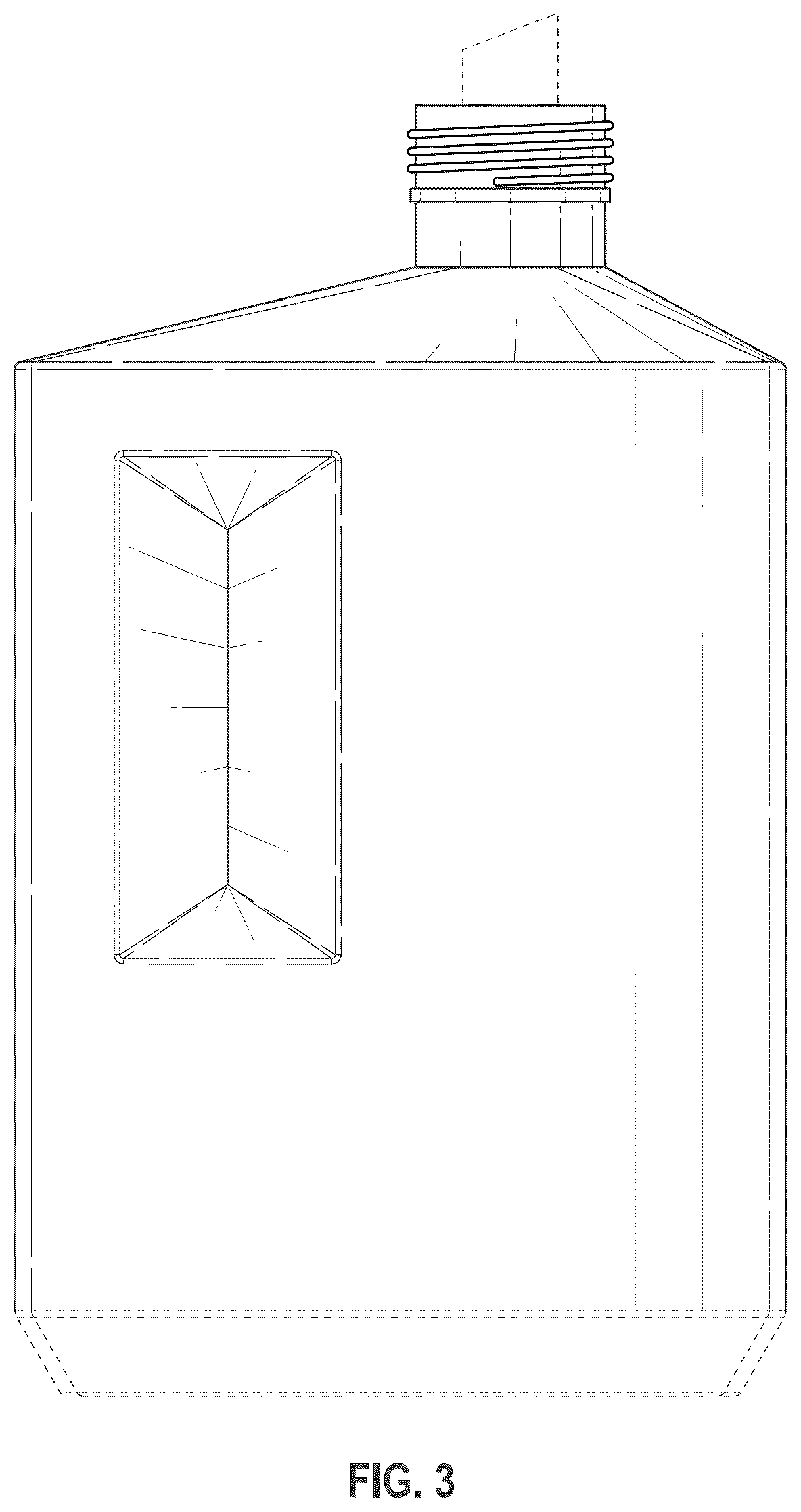 Patent USD1043345 Figure 3 – Container for laundry detergent