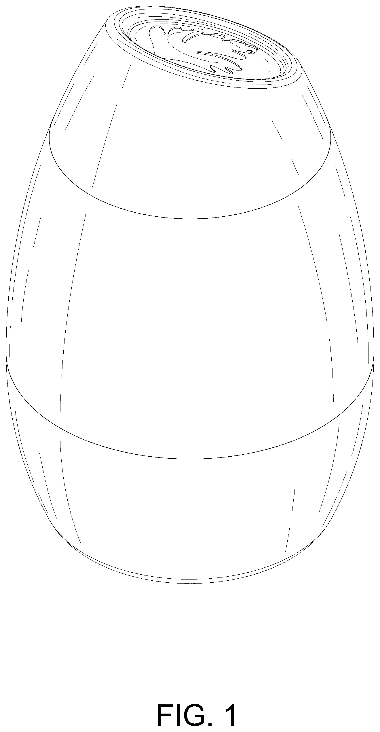 Patent USD1043346 Figure 1 – Bottle