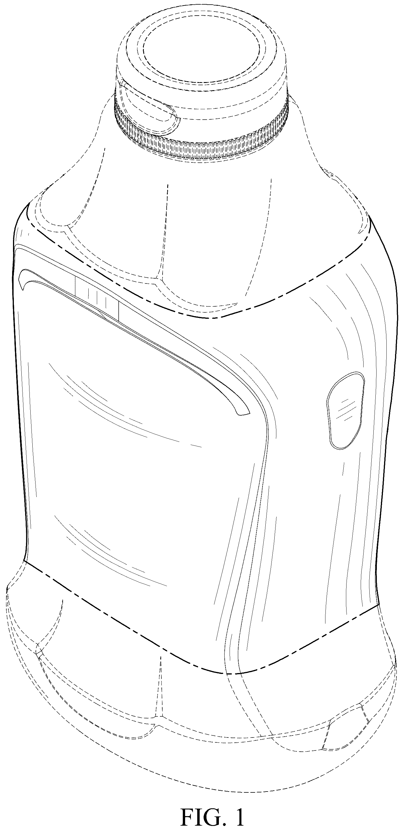 Patent USD1043348 Figure 1 – Bottle