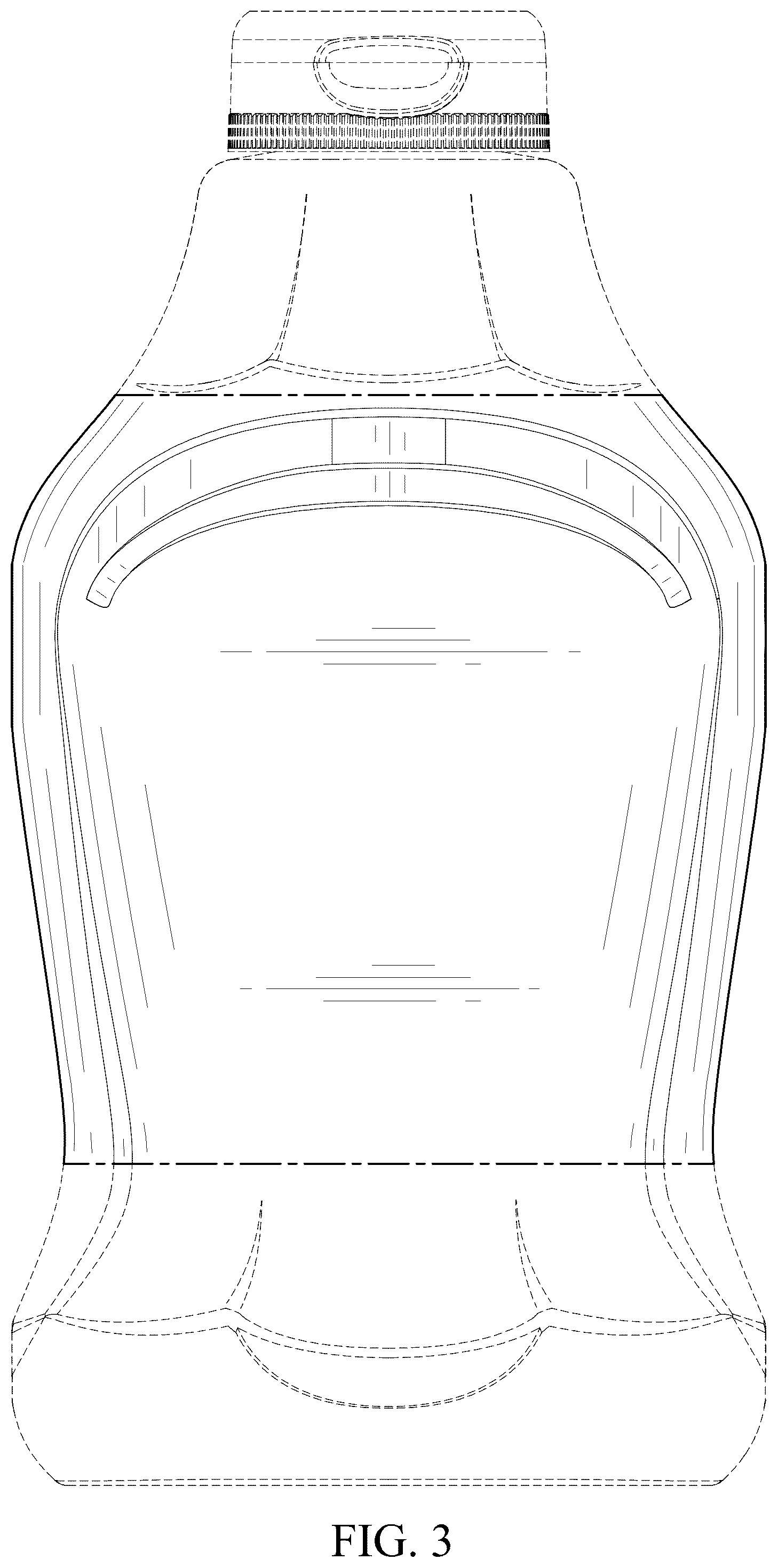 Patent USD1043348 Figure 3 – Bottle