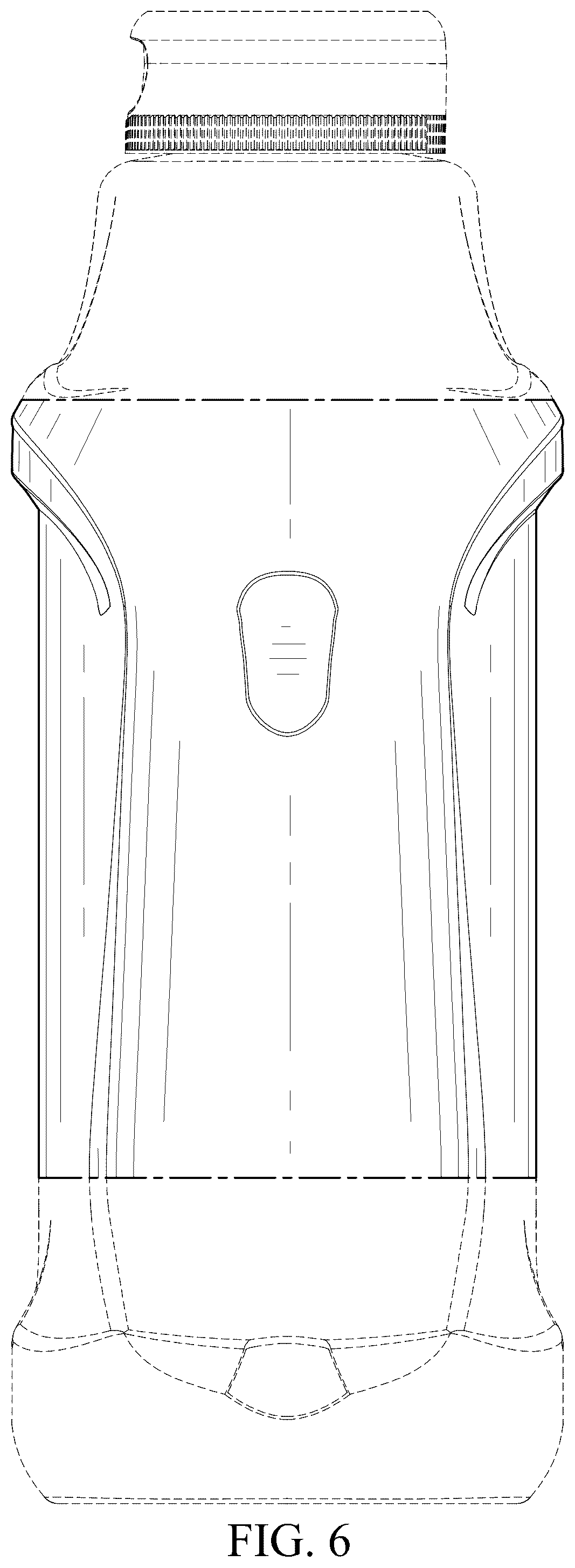 Patent USD1043348 Figure 6 – Bottle