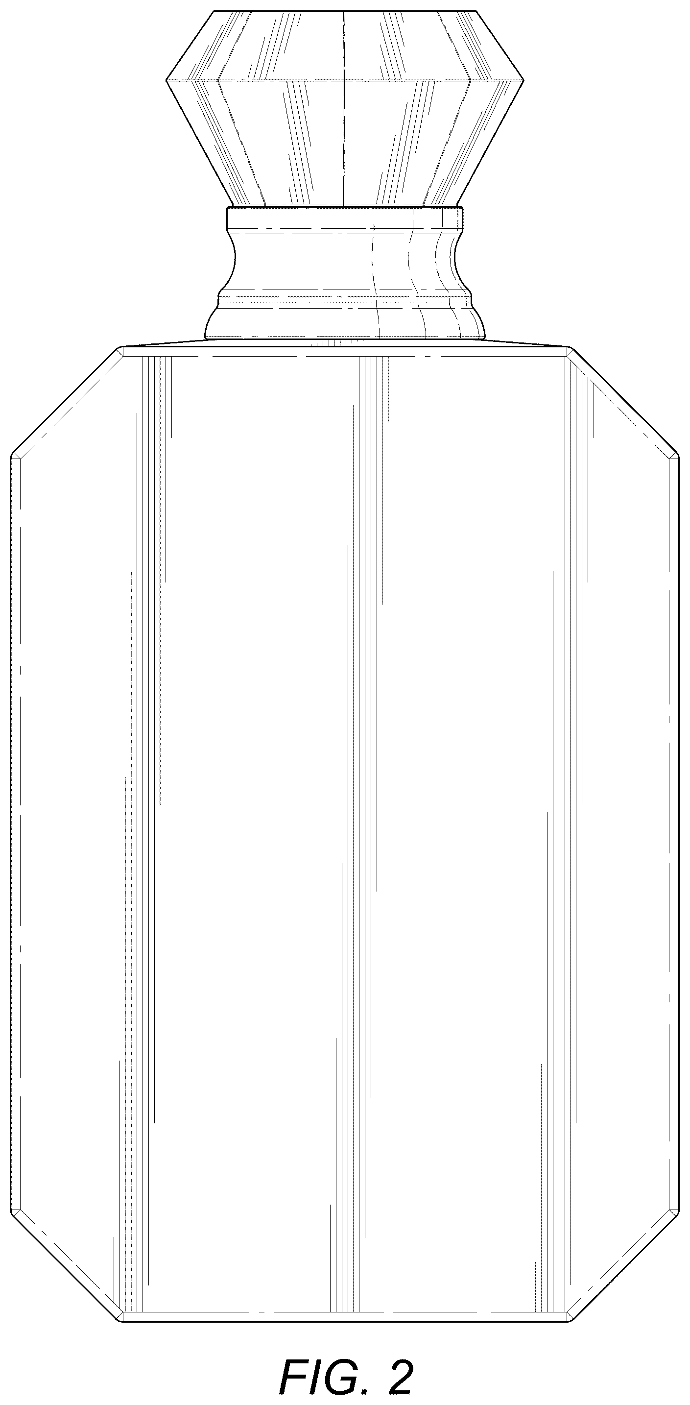 Patent USD1043349 Figure 2 – Fragrance bottle