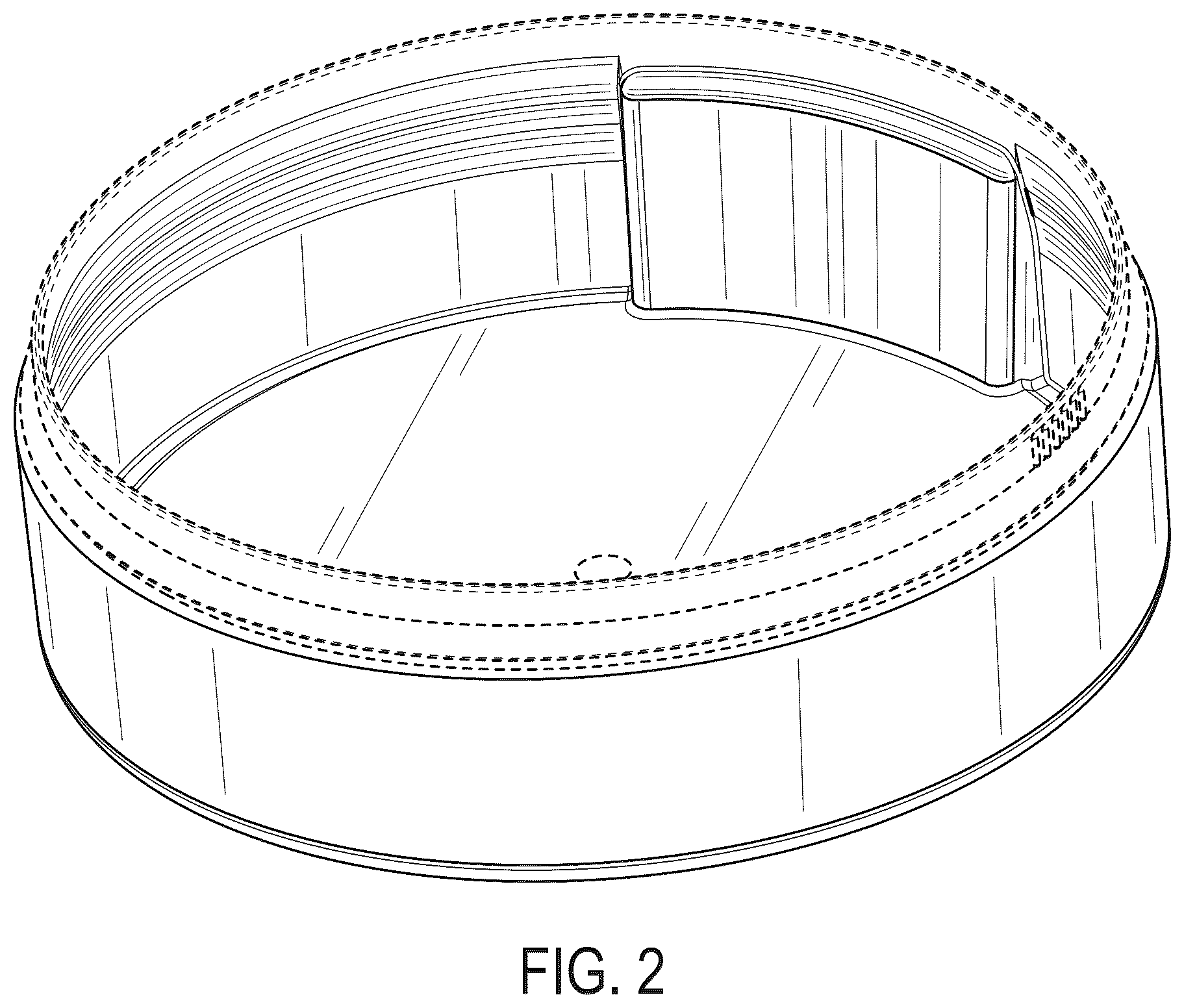 Patent USD1043350 Figure 2 – Container