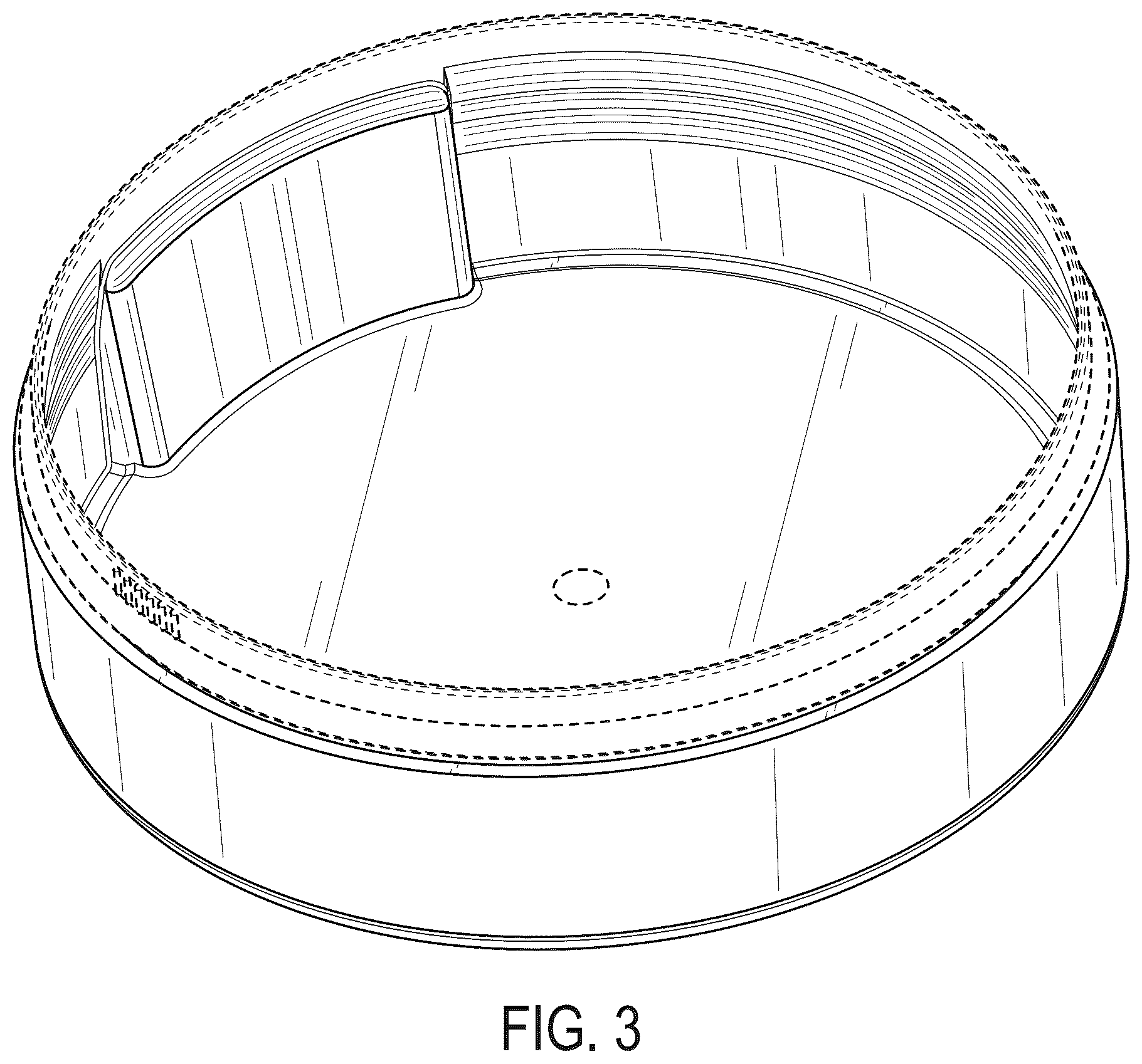 Patent USD1043350 Figure 3 – Container