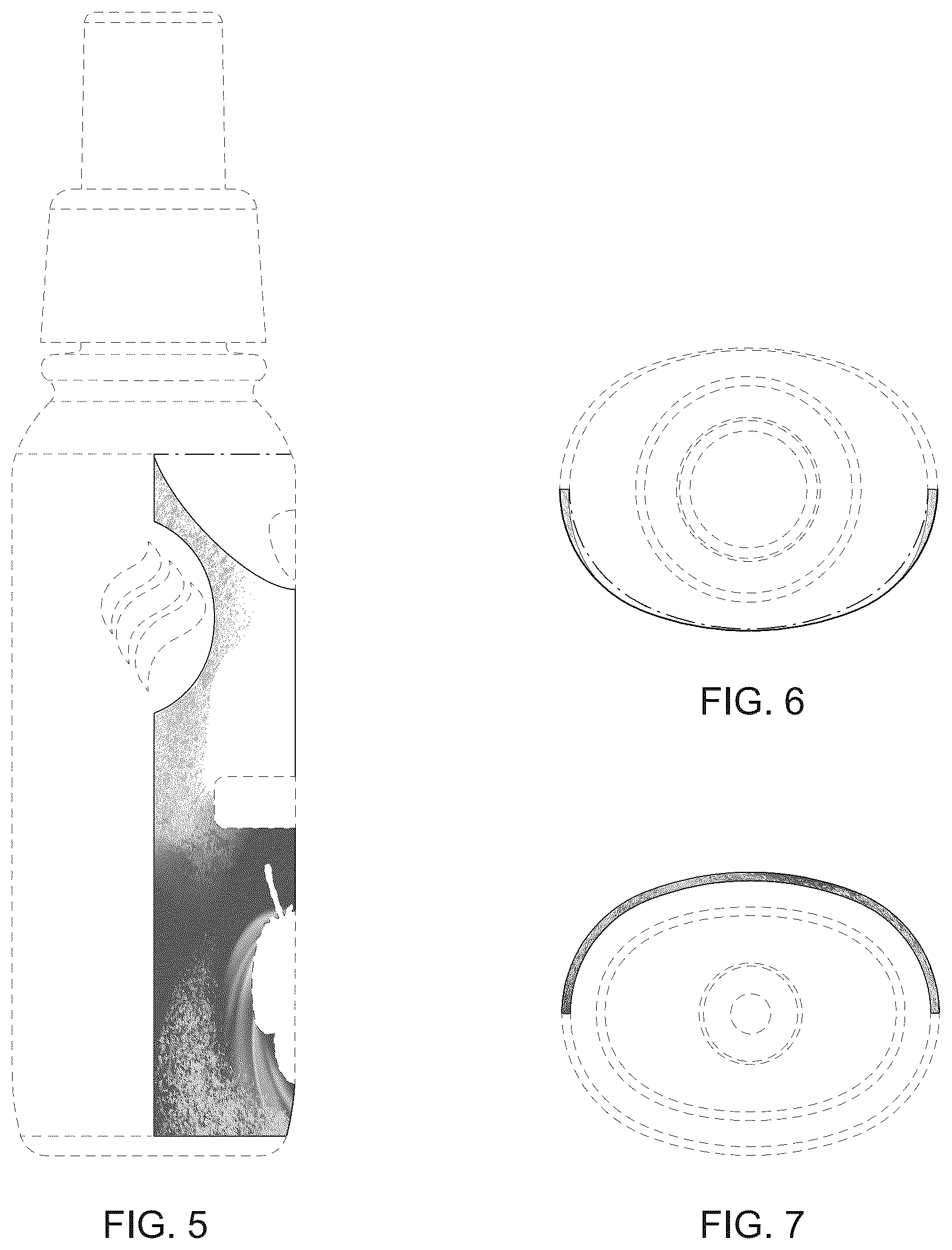 Patent USD1043351 Figure 3 – Over the counter medicinal container with surface ornamentation