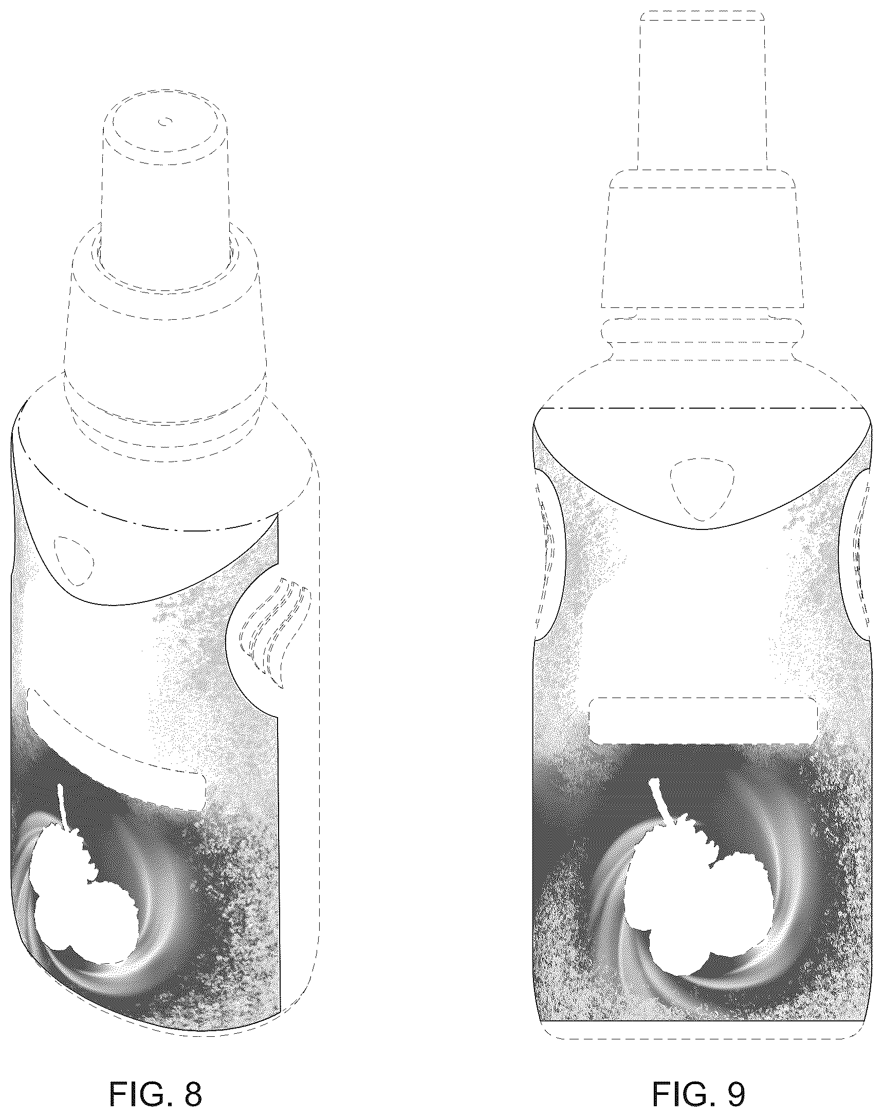 Patent USD1043351 Figure 4 – Over the counter medicinal container with surface ornamentation