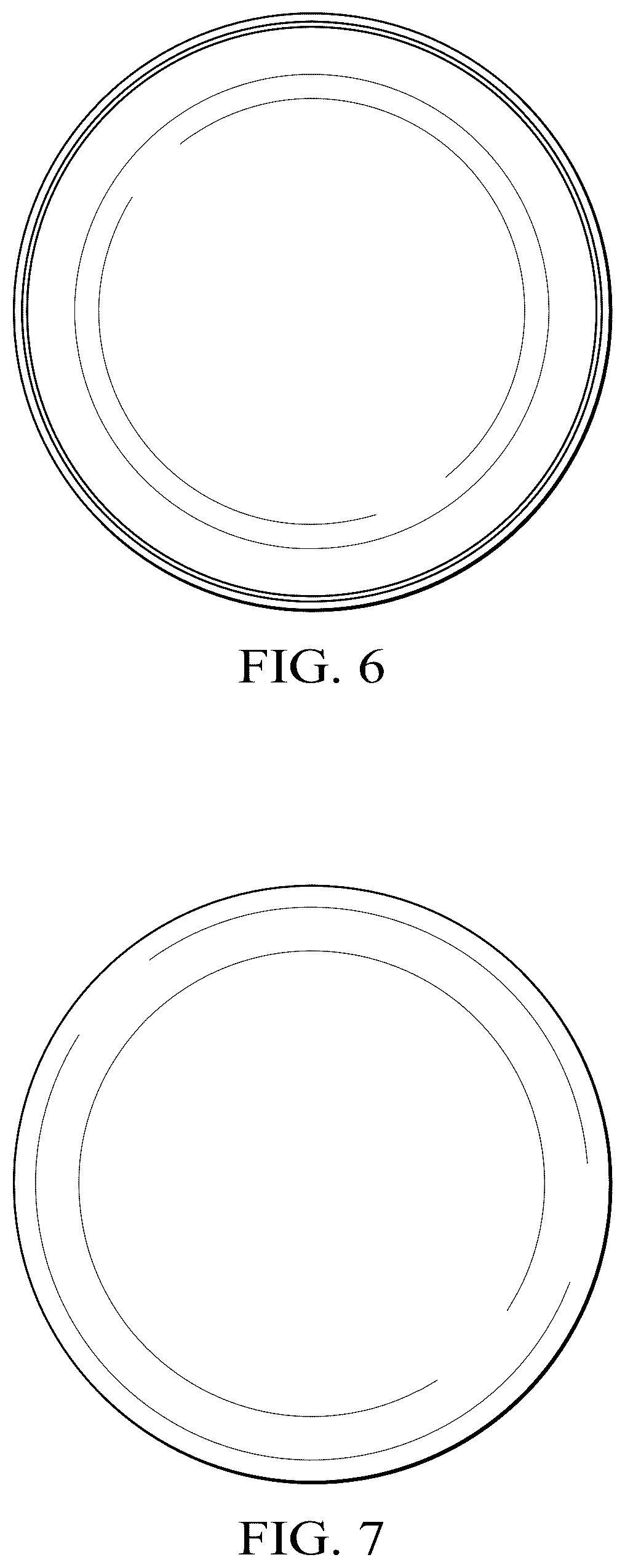 Patent USD1043352 Figure 6 – Bottle with overcap
