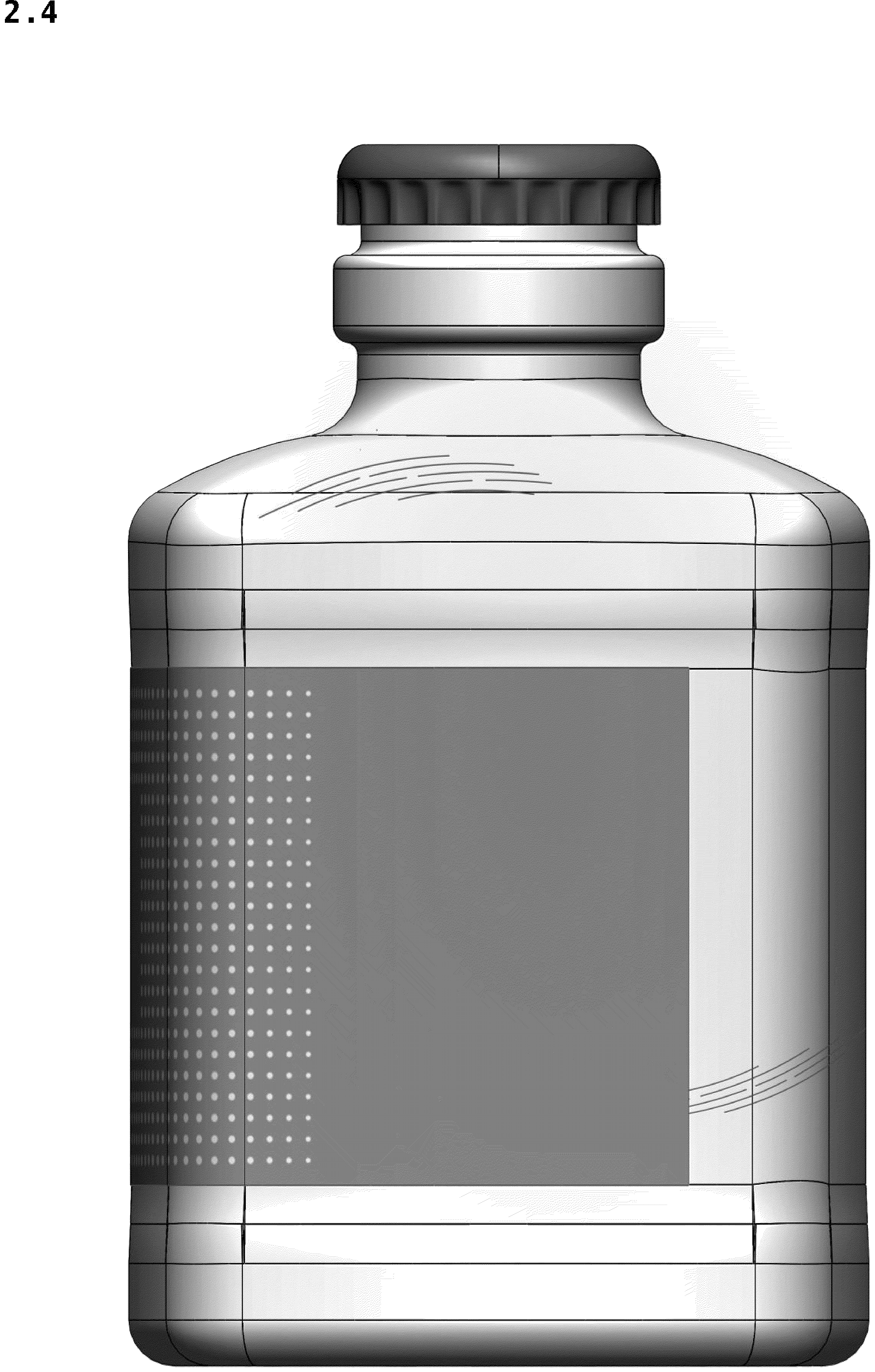 Patent USD1043353 Figure 4 – Bottle