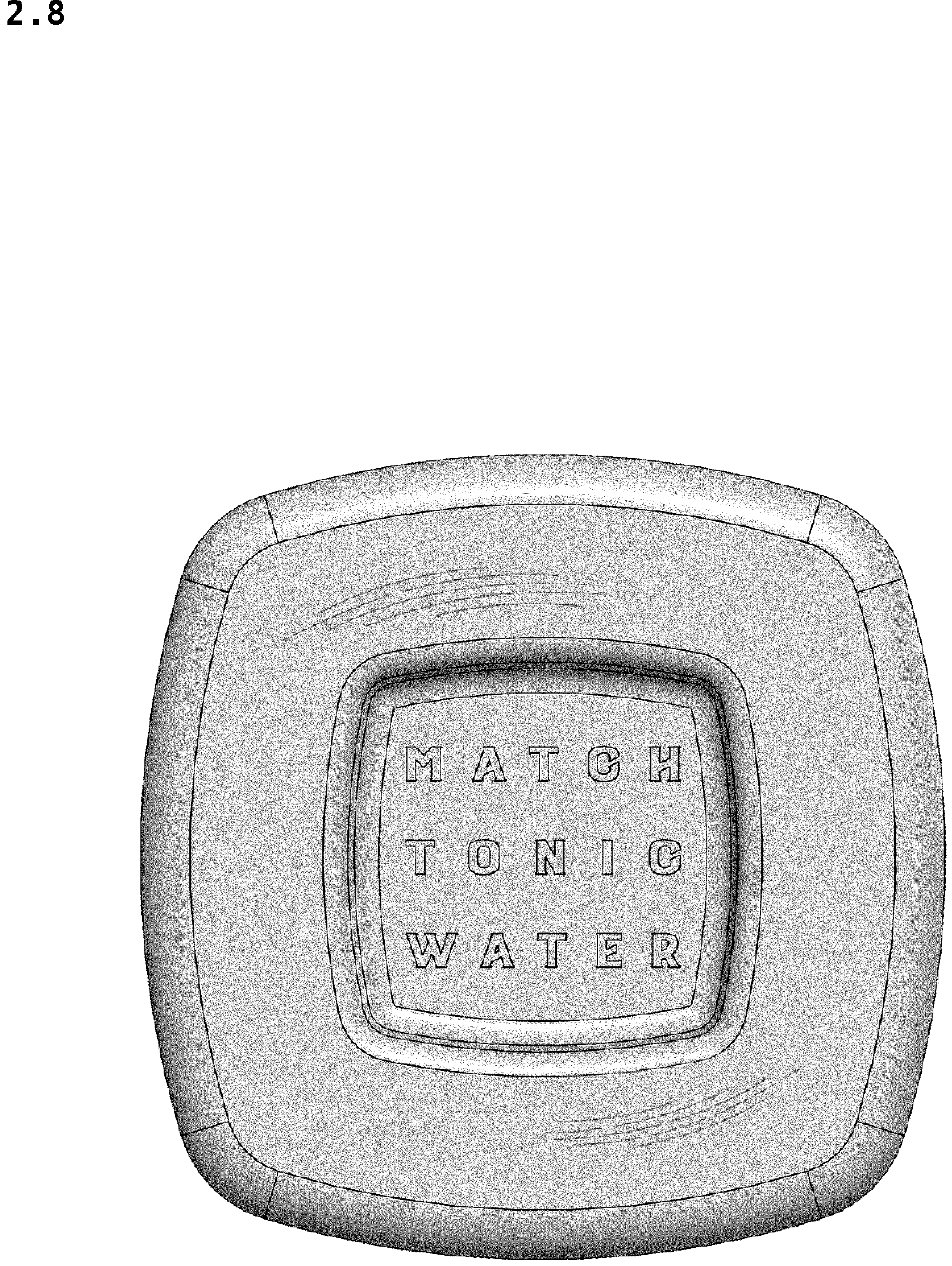 Patent USD1043353 Figure 8 – Bottle