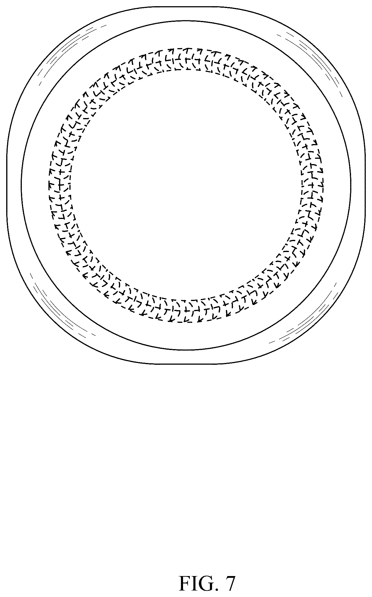 Patent USD1043354 Figure 7 – Round bottle