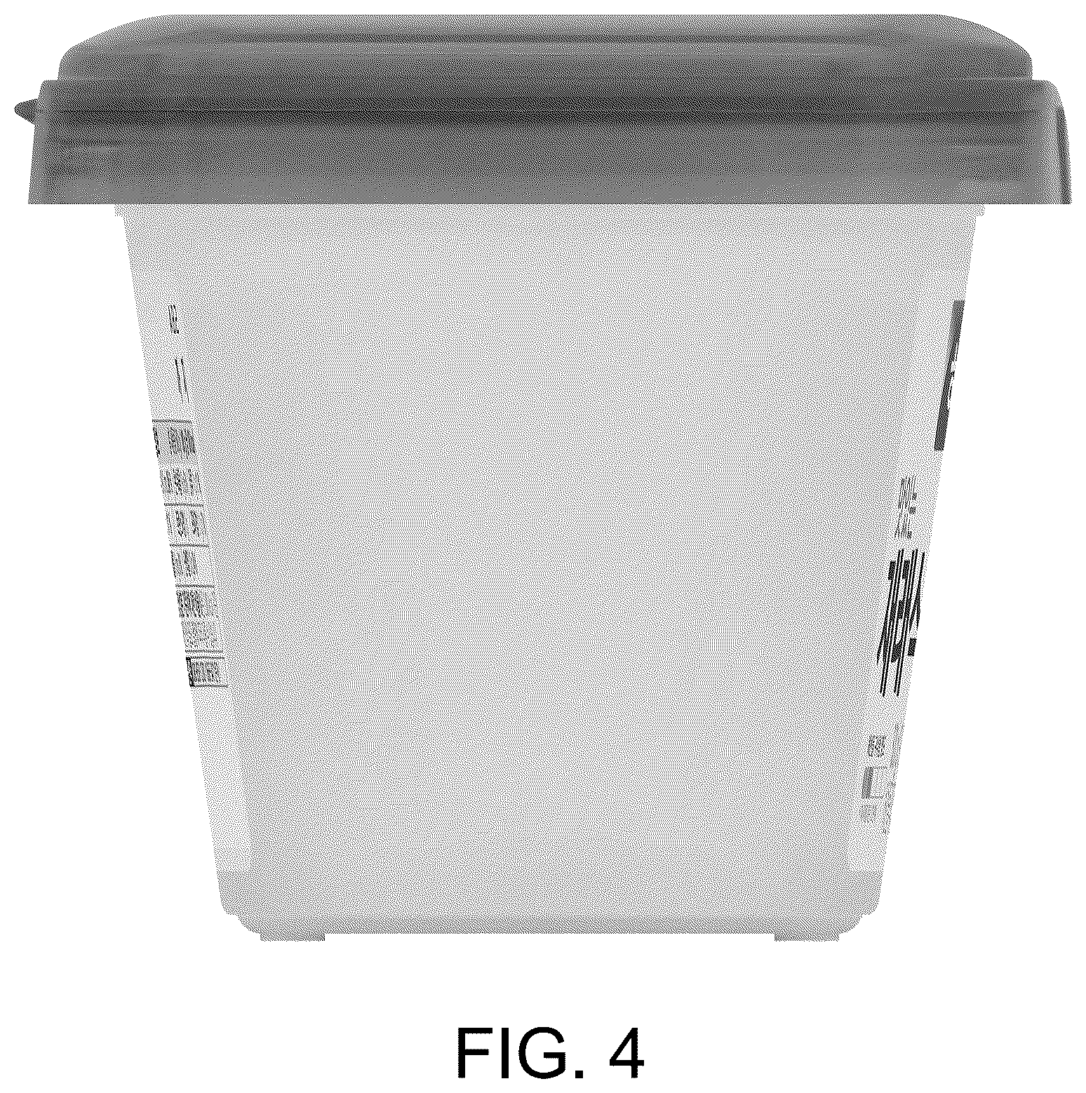Patent USD1043357 Figure 4 – Container for food packing