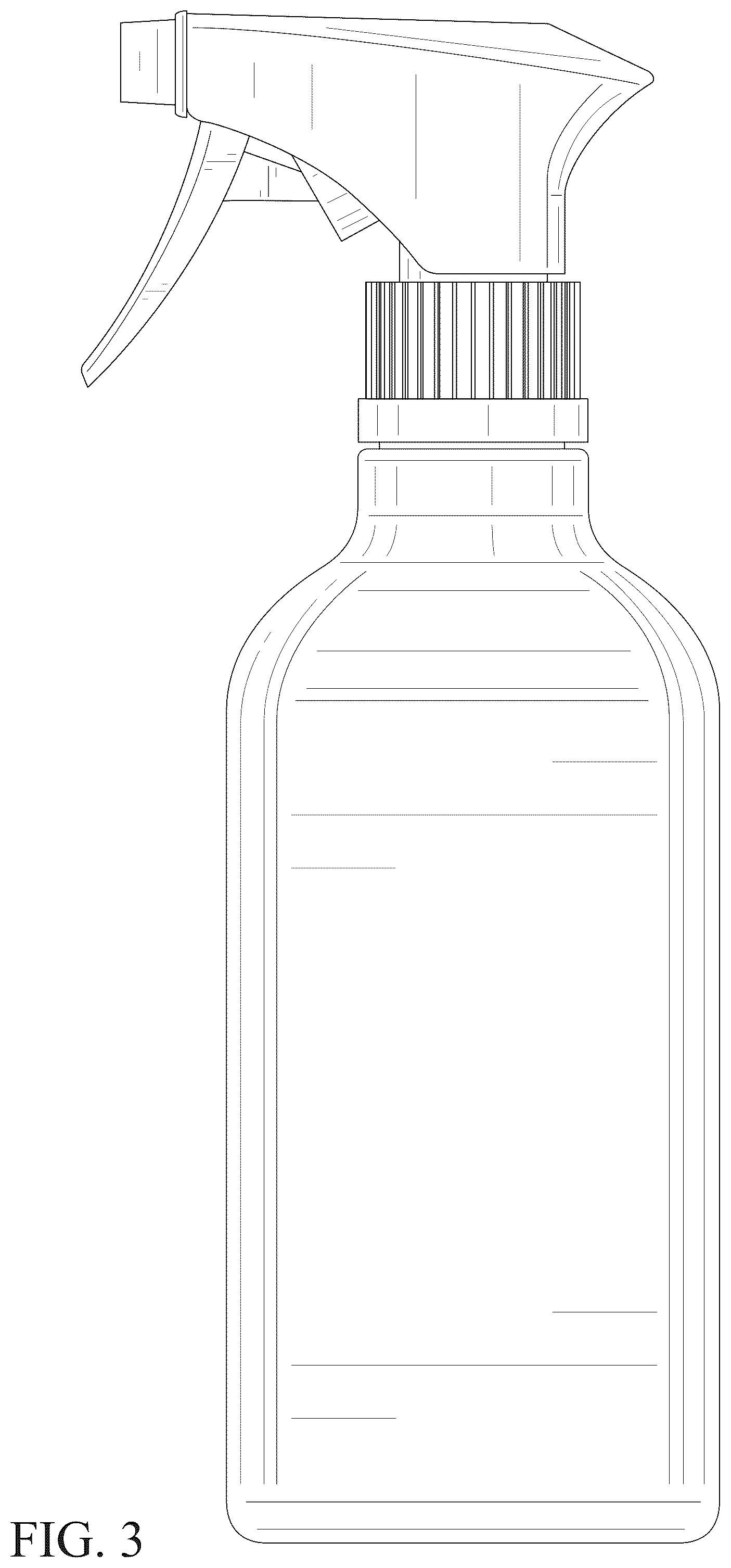 Patent USD1043358 Figure 3 – Bottle