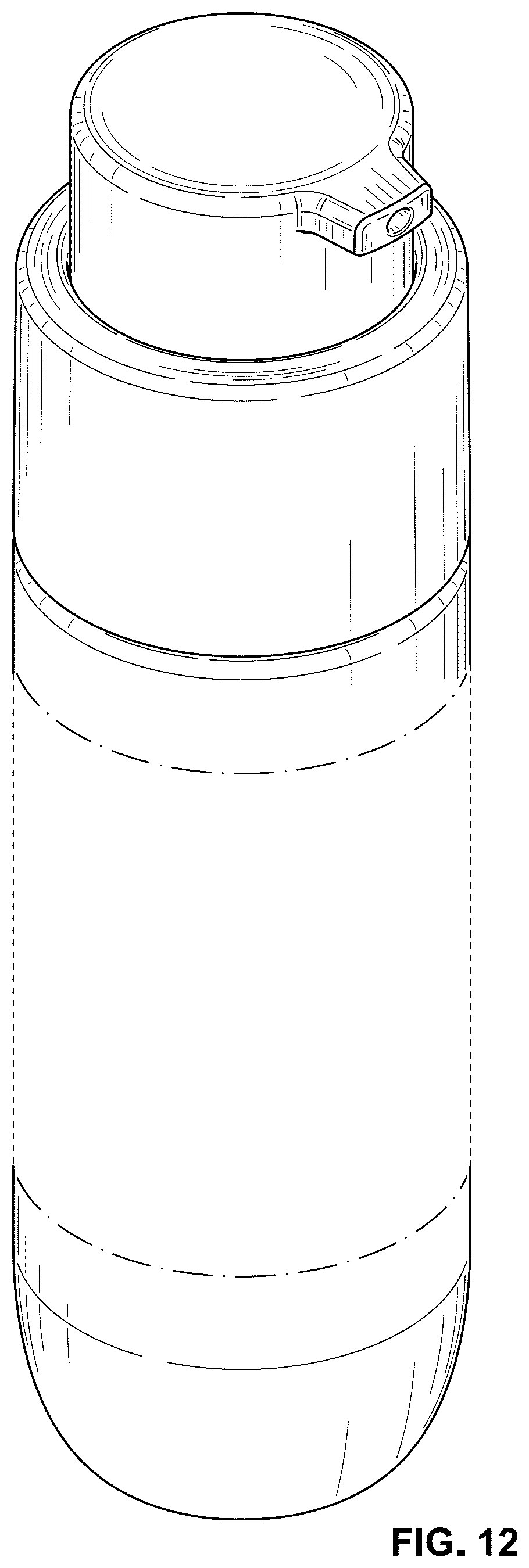 Patent USD1043359 Figure 11 – Bottle and pump head assembly
