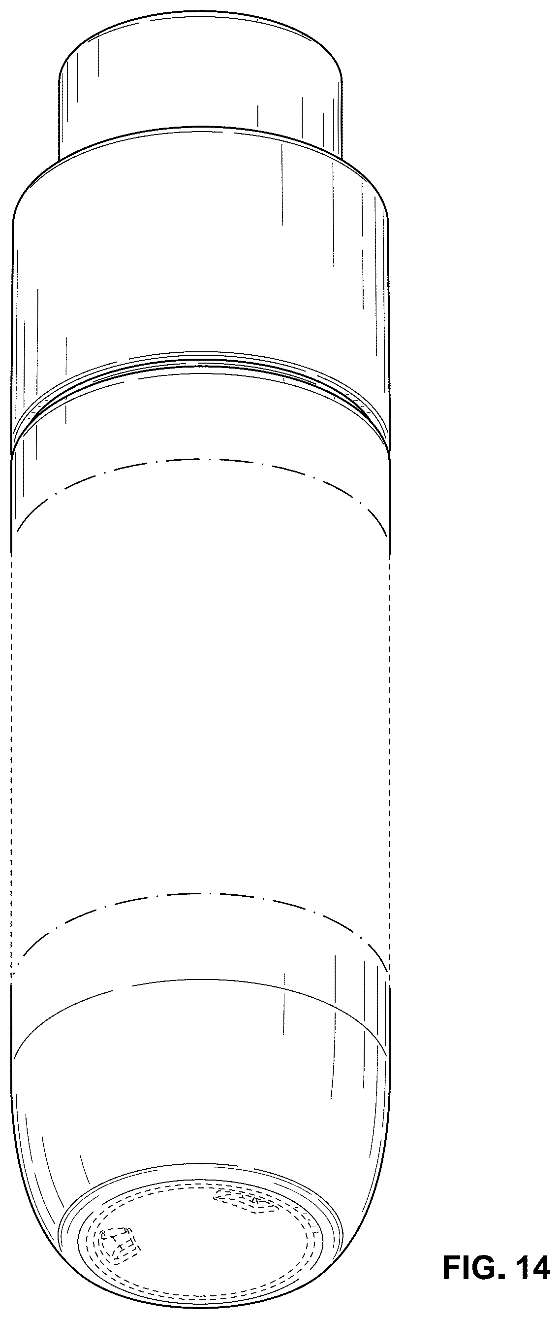 Patent USD1043359 Figure 13 – Bottle and pump head assembly