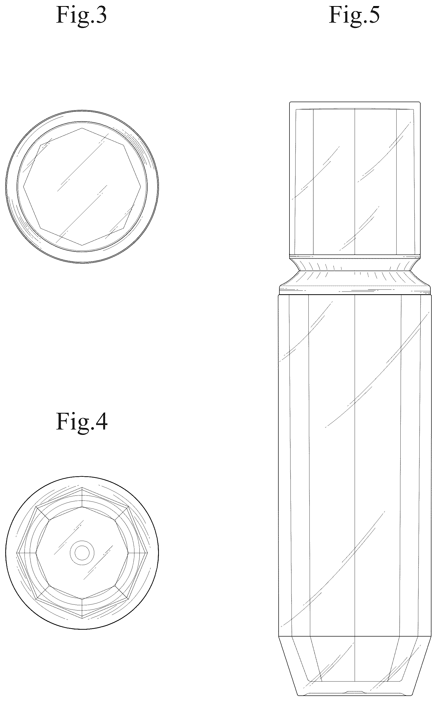 Patent USD1043360 Figure 2 – Bottle for cosmetics