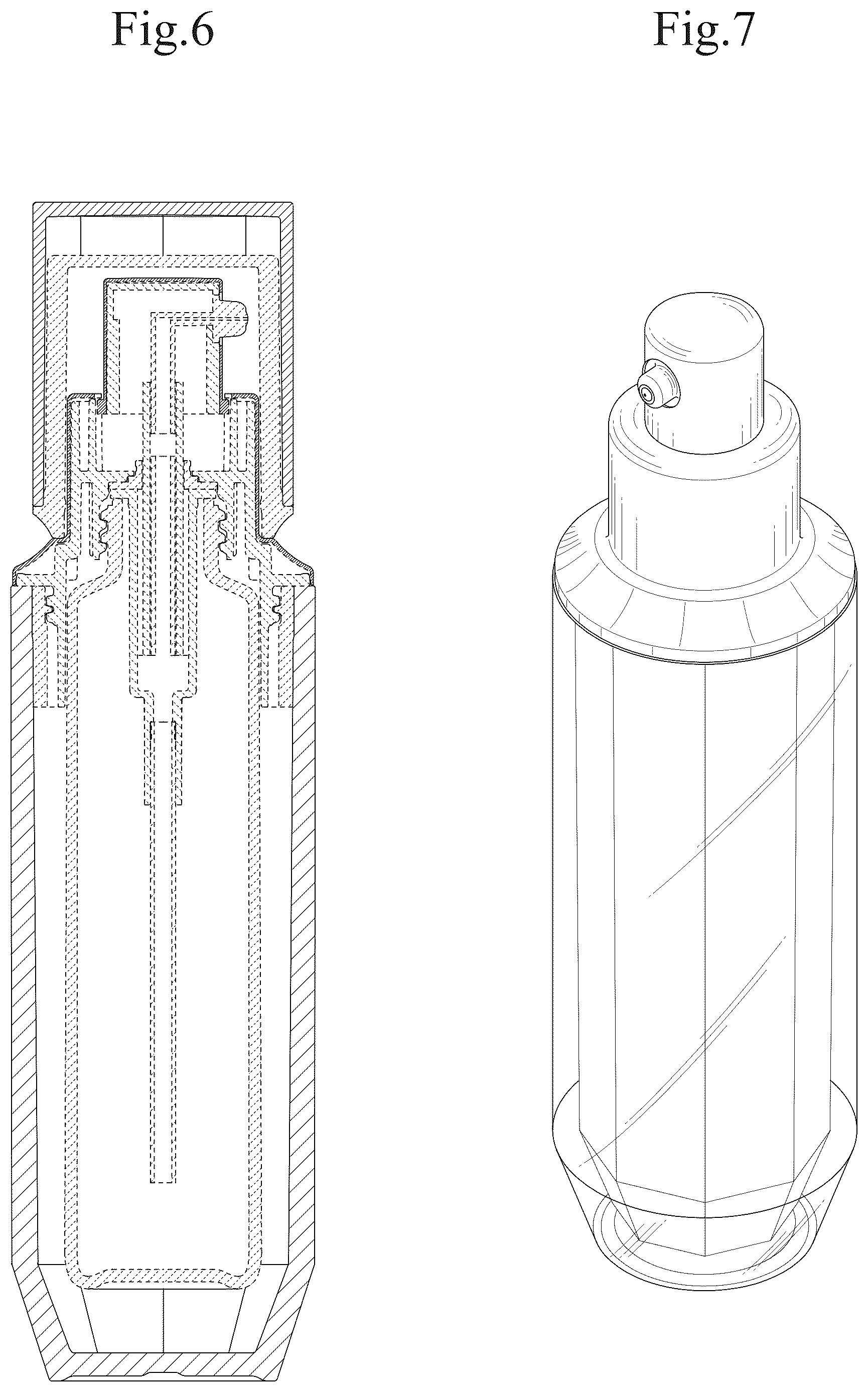 Patent USD1043360 Figure 3 – Bottle for cosmetics