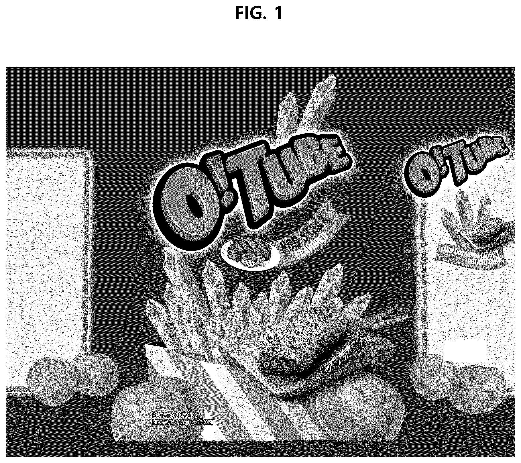 Patent USD1043365 Figure 1 – Snack packaging