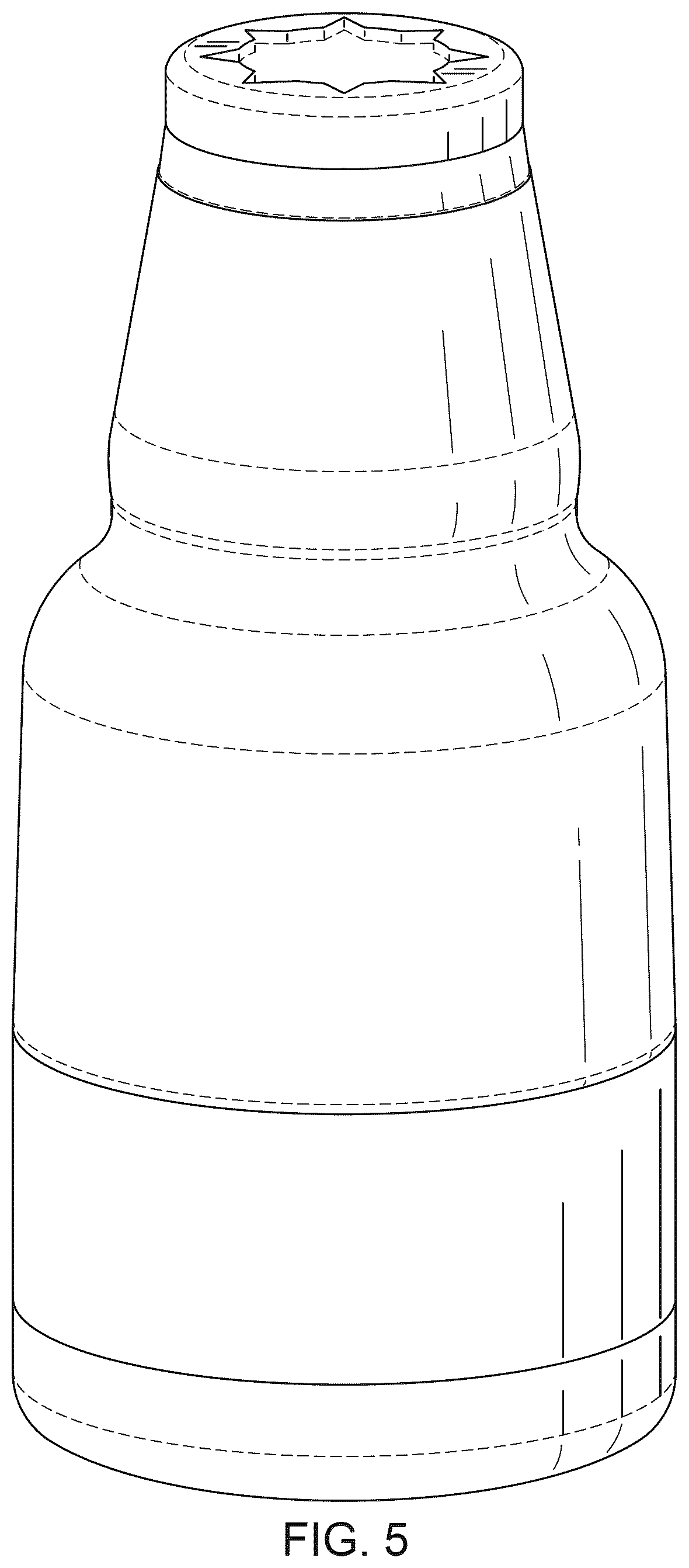 Patent USD1043368 Figure 5 – Beverage container with removable bottle opener