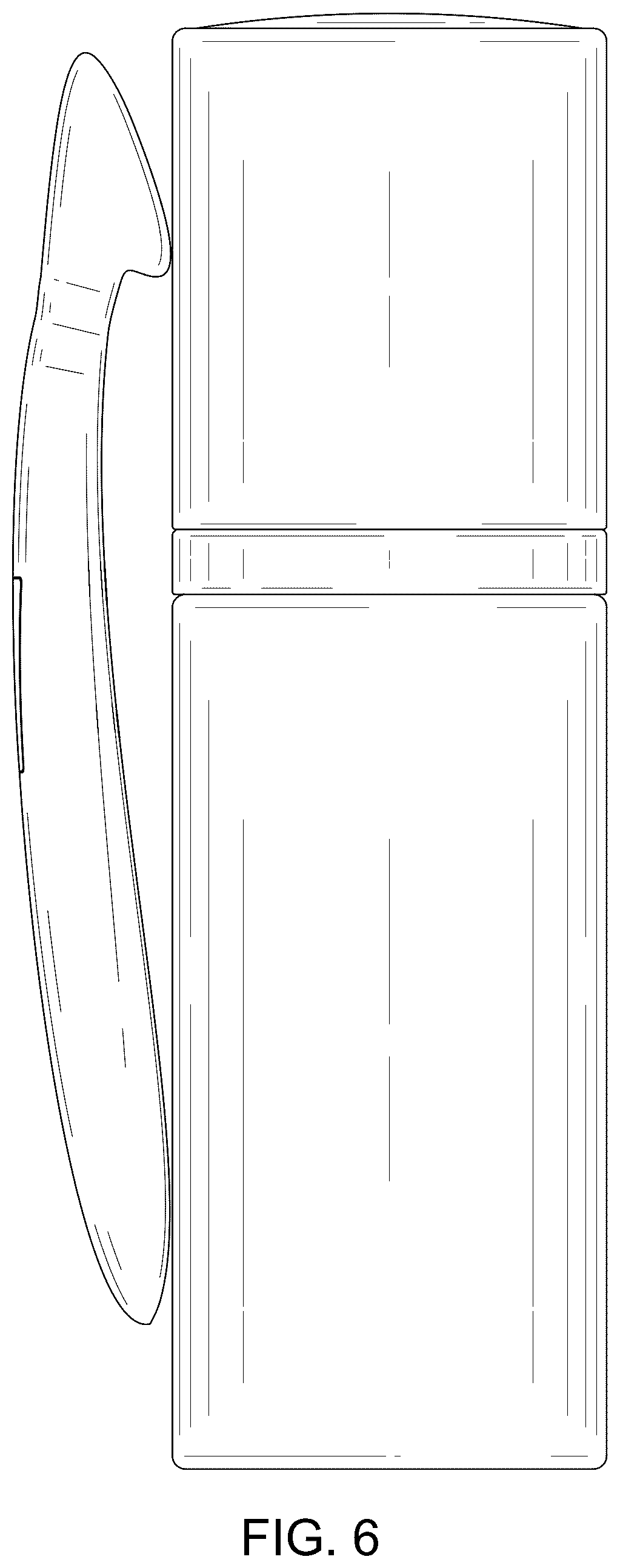 Patent USD1043369 Figure 6 – Cosmetic bottle with attached applicator