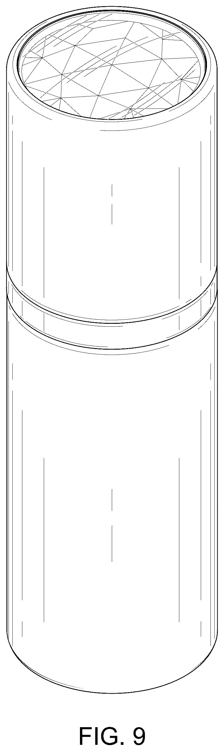 Patent USD1043369 Figure 8 – Cosmetic bottle with attached applicator